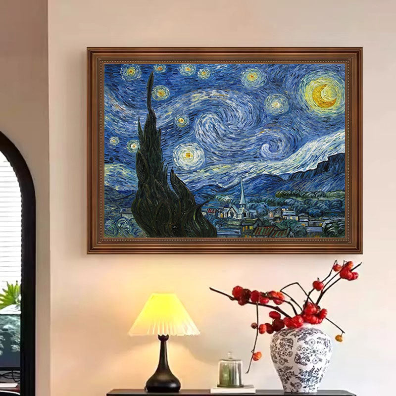 The Starry Night, After Van Gogh, Contemporary Wall Art #BGA 079