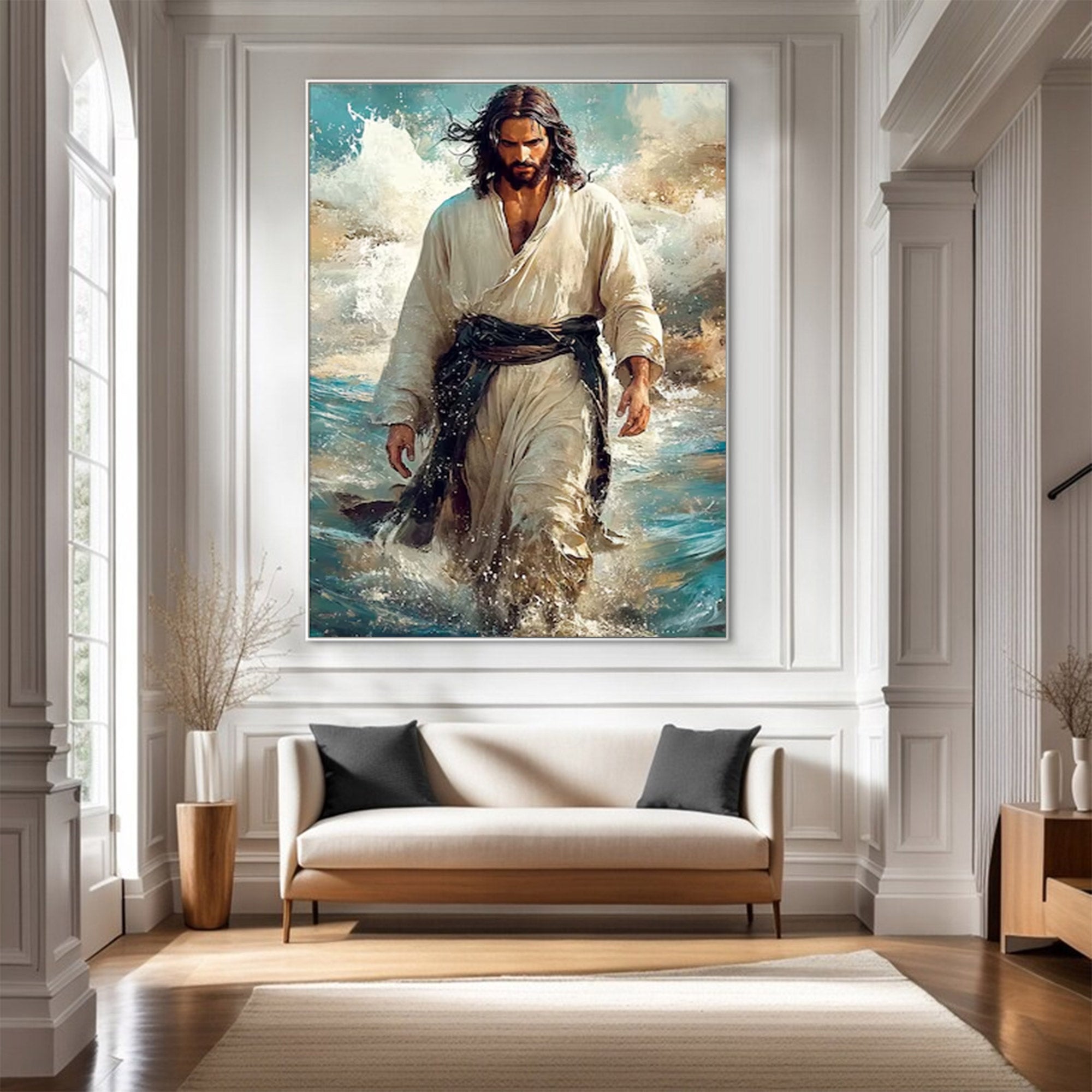 Contemporary Large Jesus Religious Art | MuroArt #WGA 004