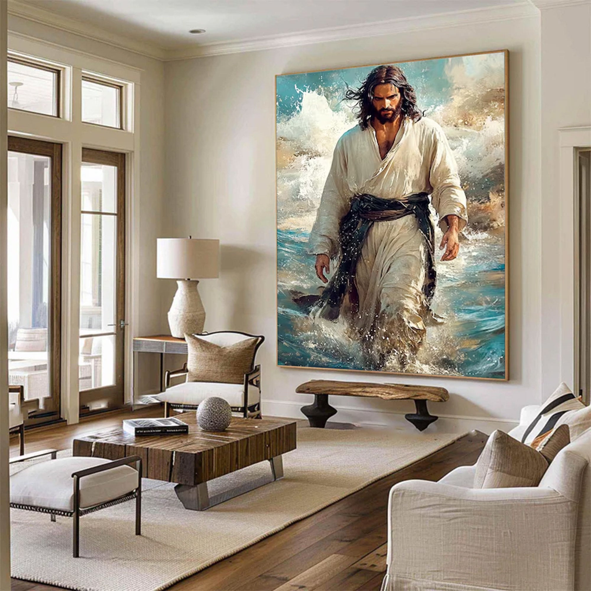 Contemporary Large Jesus Religious Art | MuroArt #WGA 004