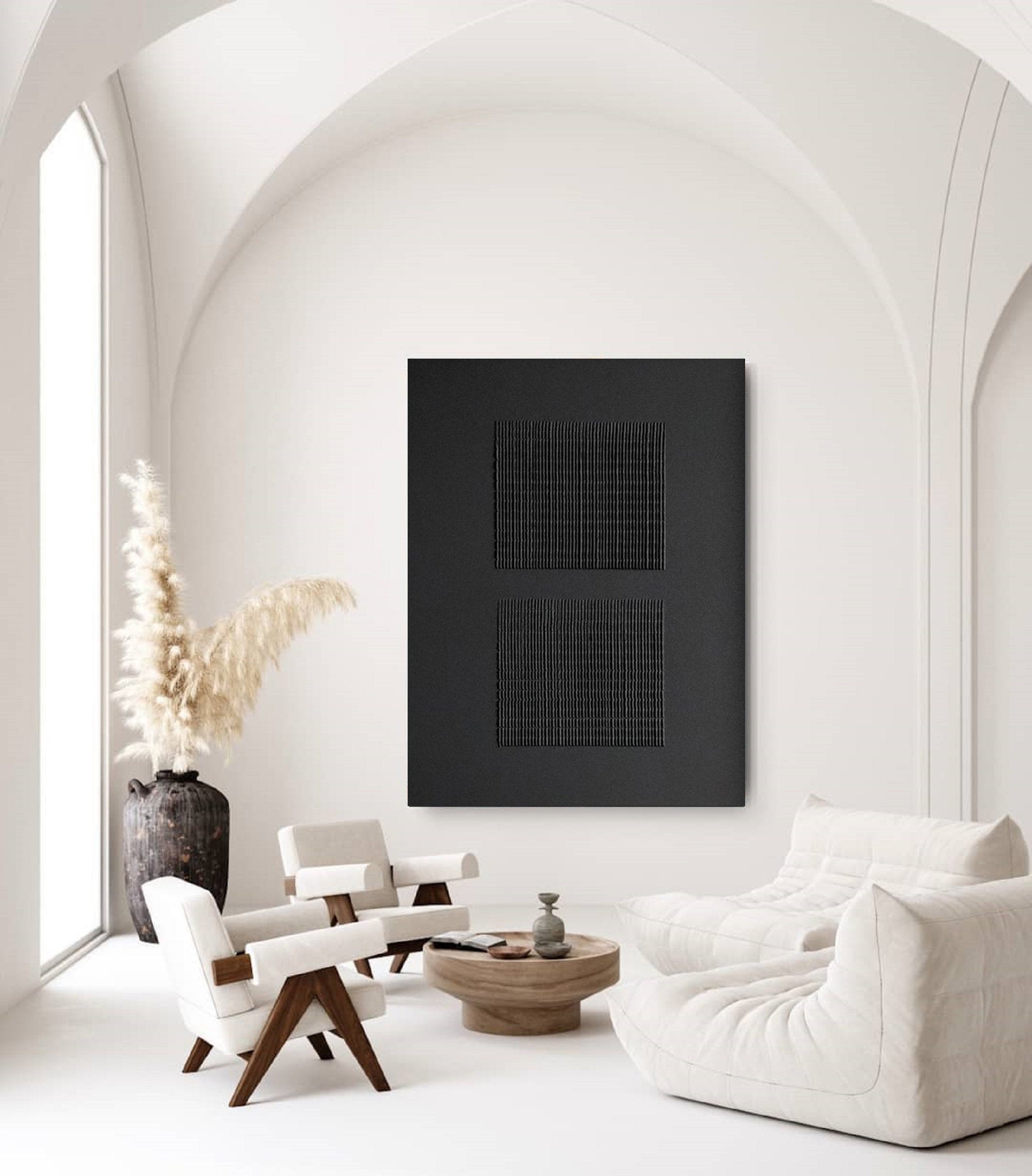 Black Minimalist Painting #BM 034