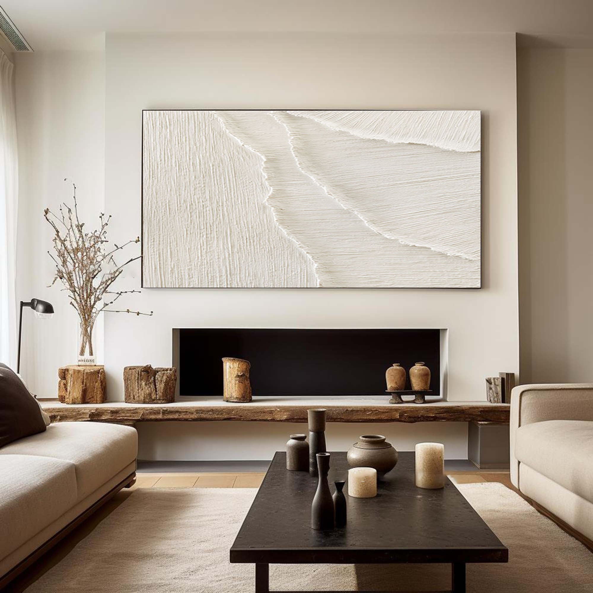 White Minimalist Painting #WM 018