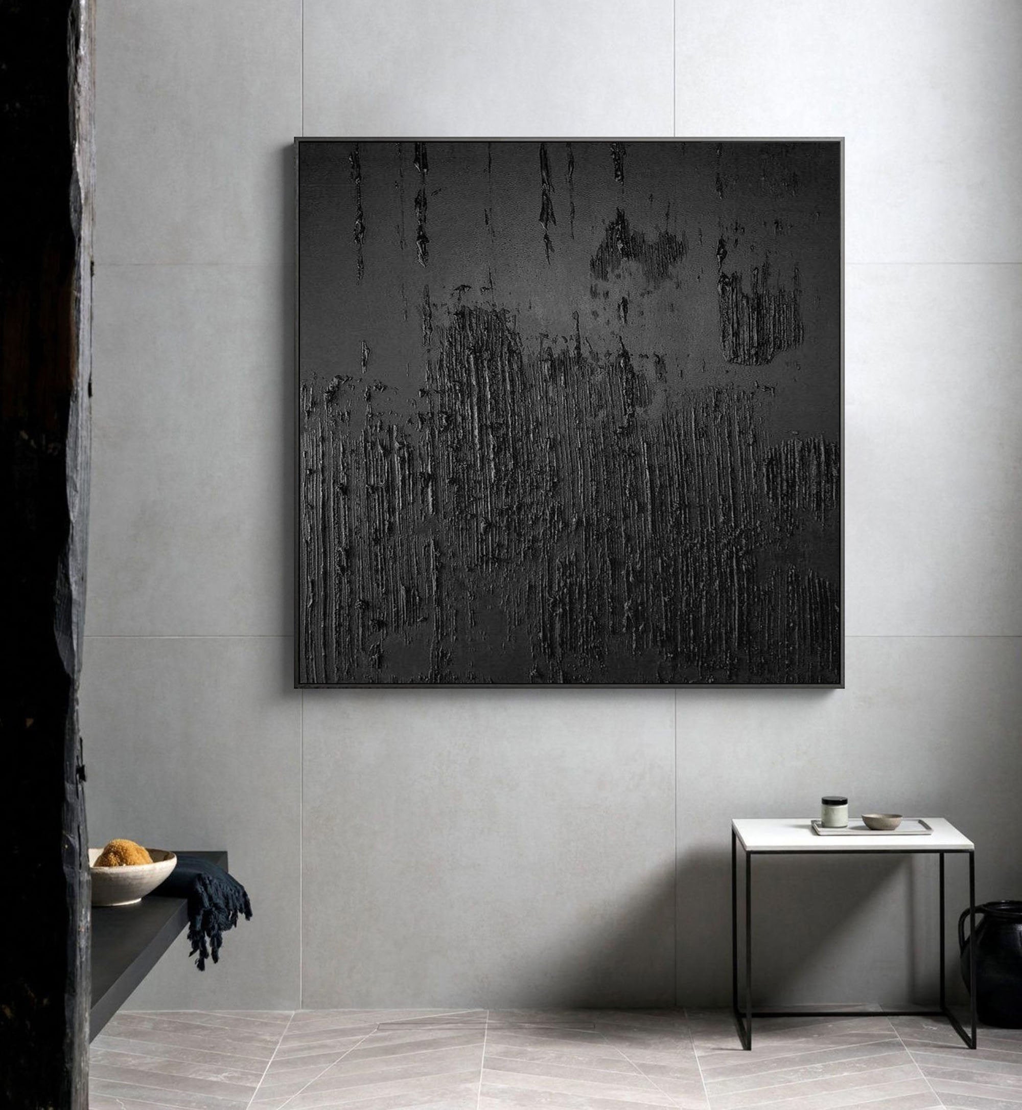 Black Minimalist Painting #BM 043