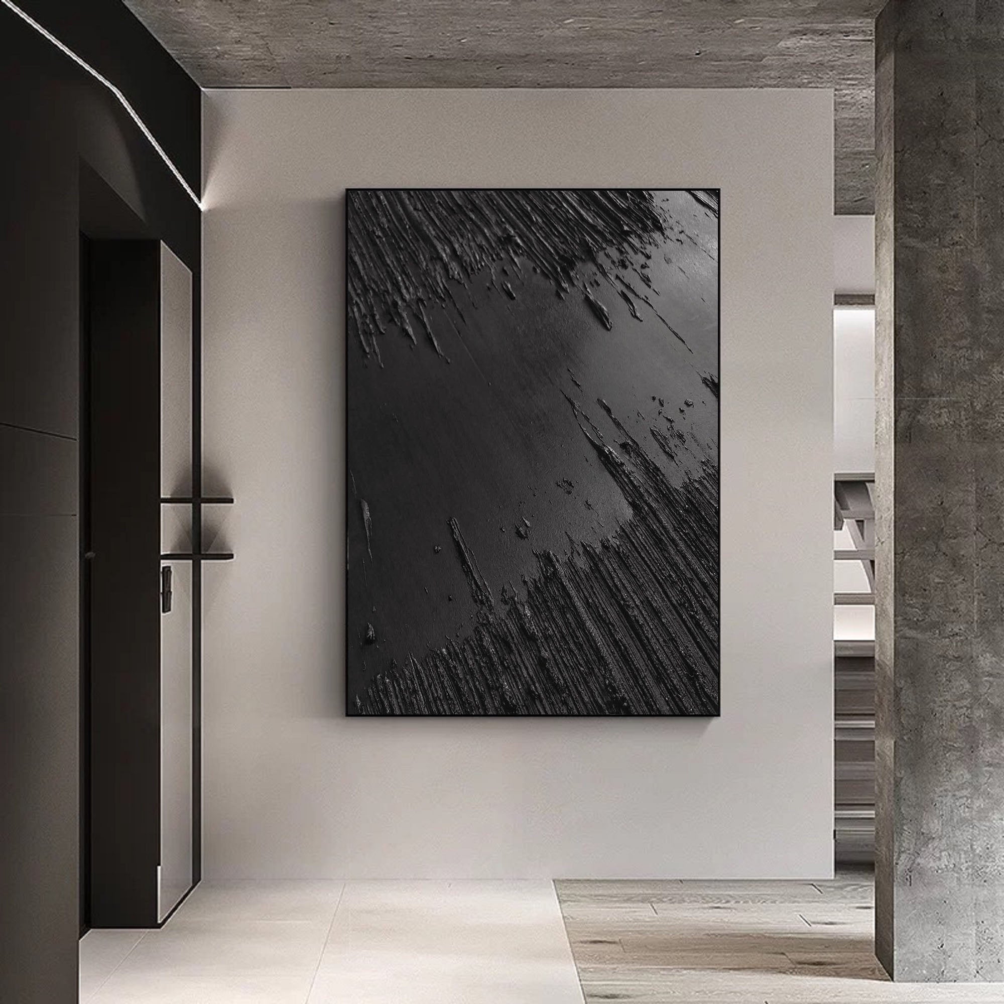 Black Minimalist Painting #BM 035