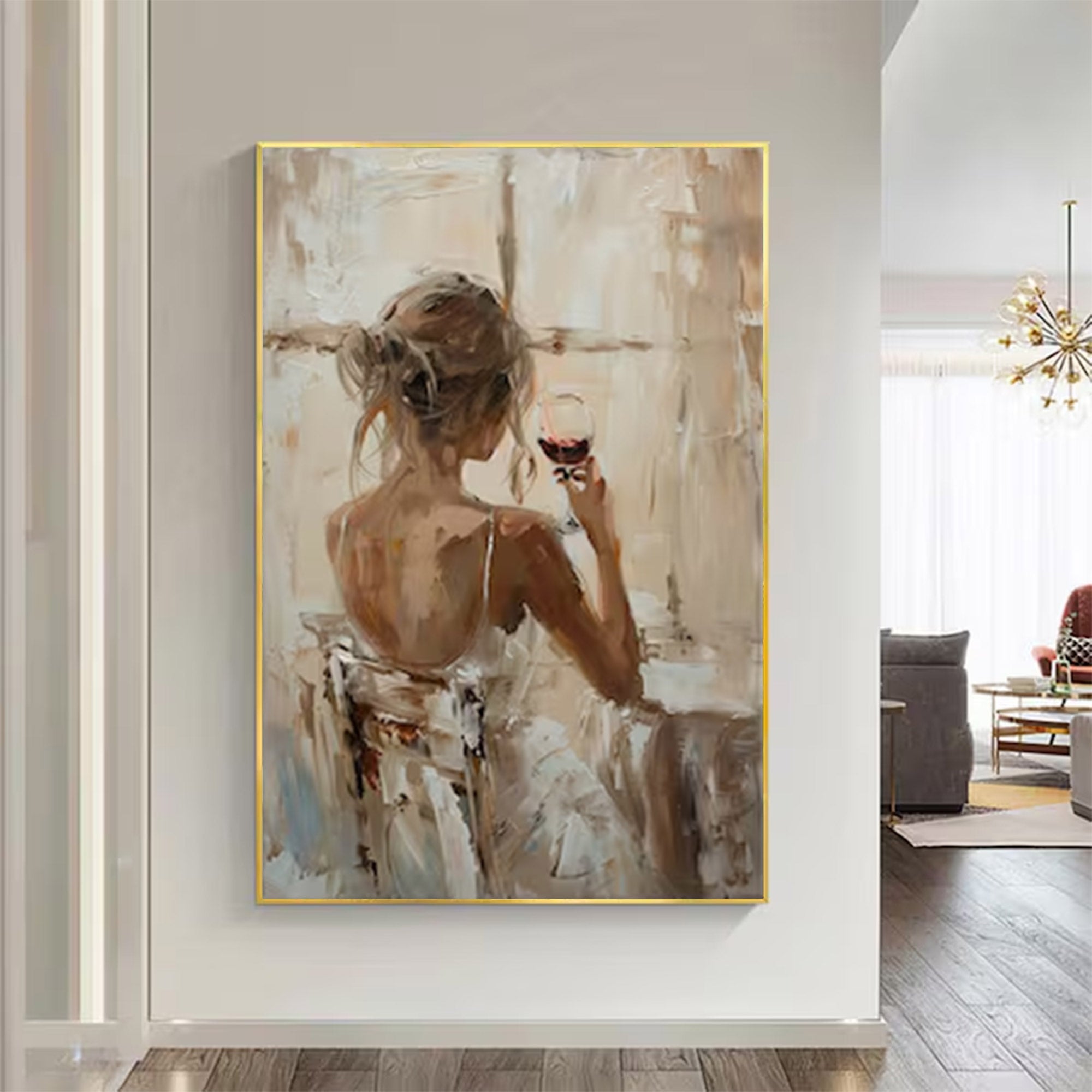Large Contemporary Woman Figure Art | MuroArt #WGA 005