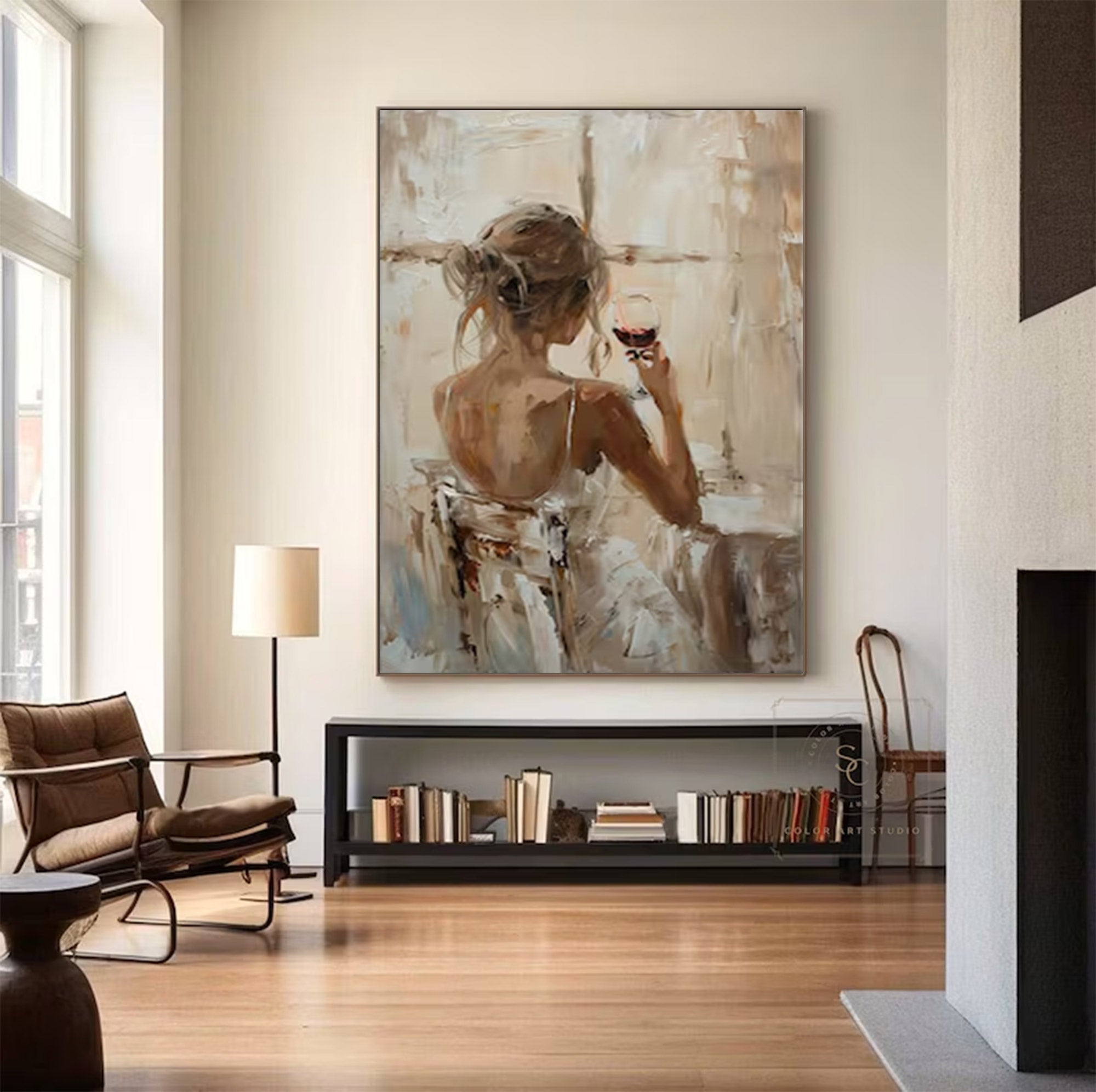 Large Contemporary Woman Figure Art | MuroArt #WGA 005