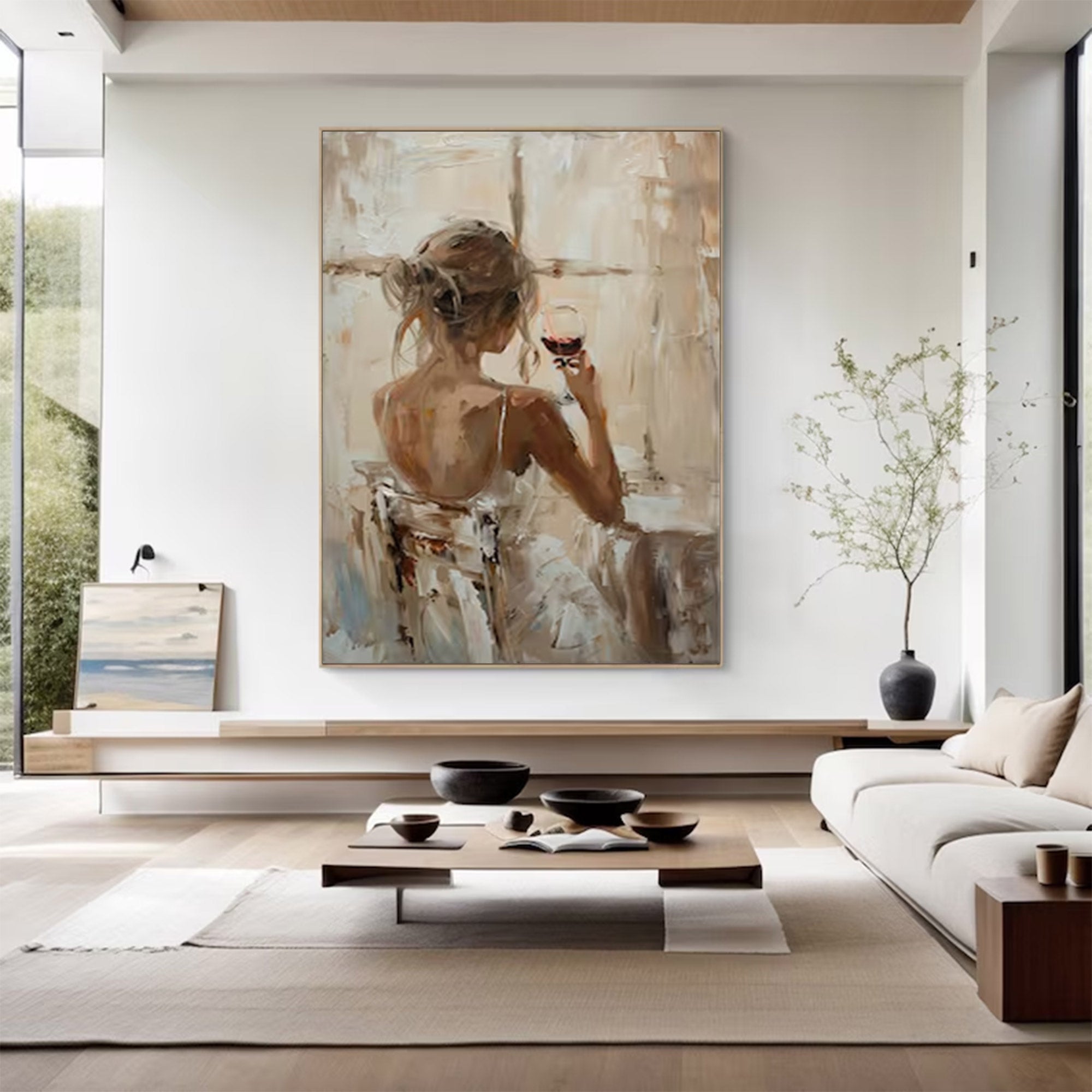 Large Contemporary Woman Figure Art | MuroArt #WGA 005