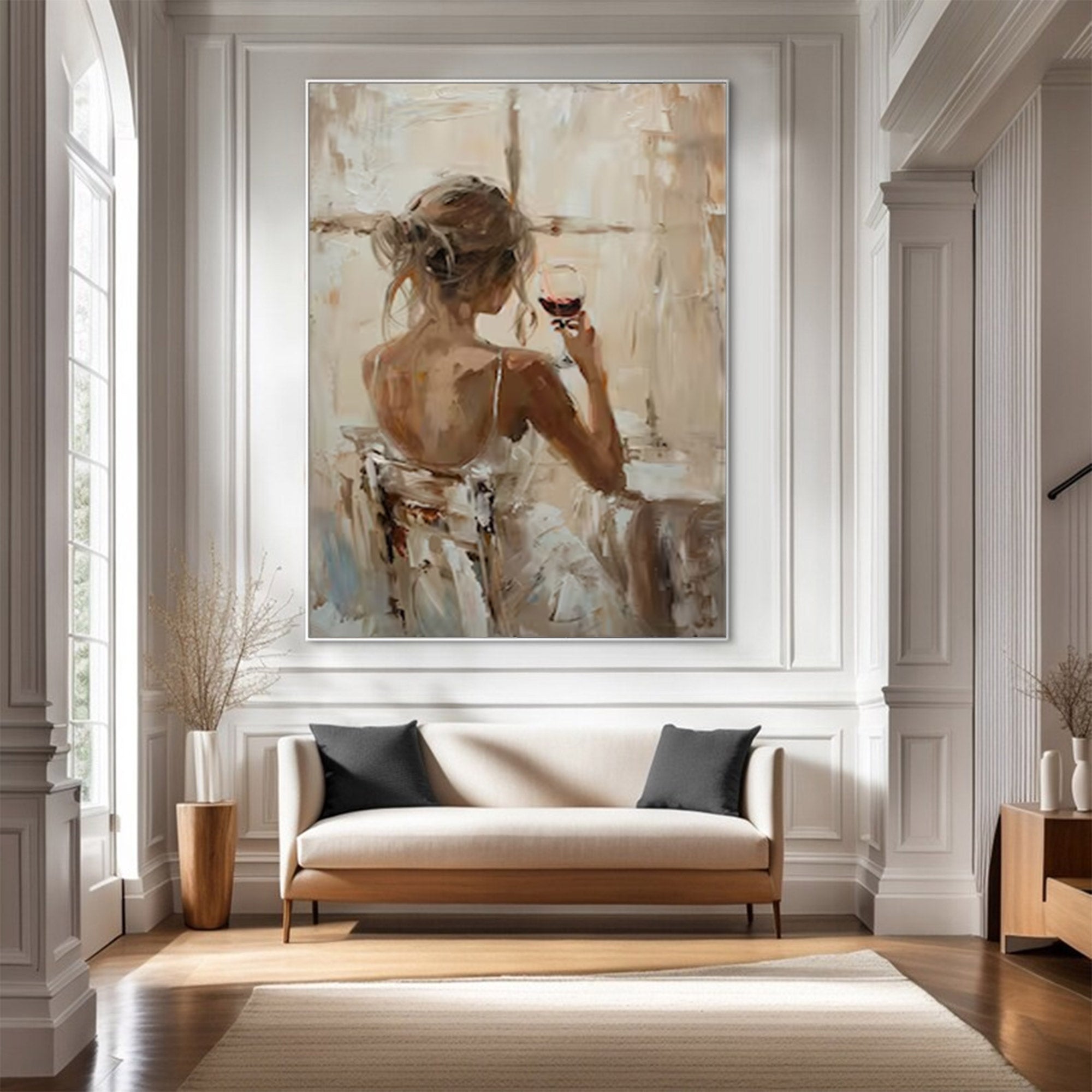 Large Contemporary Woman Figure Art | MuroArt #WGA 005