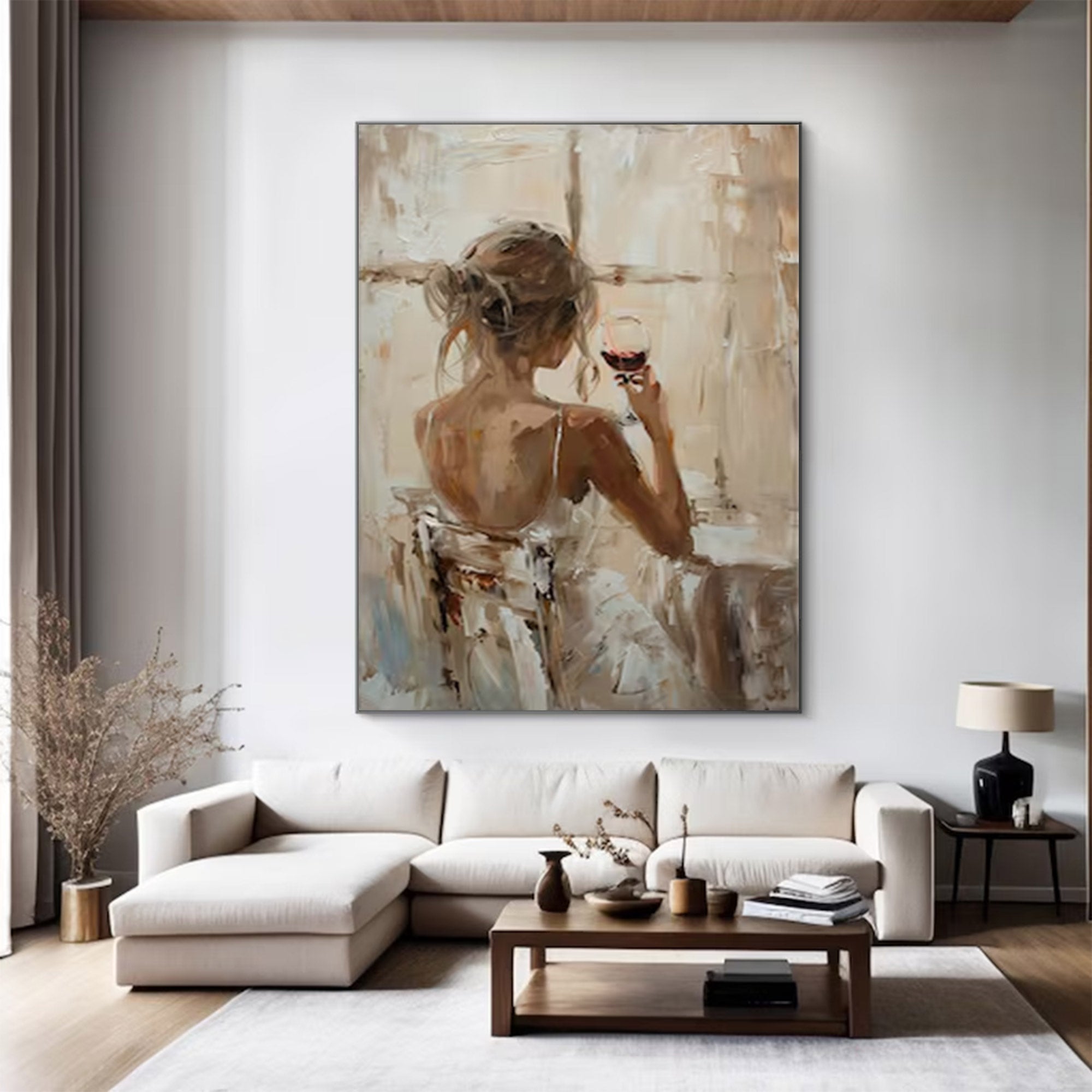 Large Contemporary Woman Figure Art | MuroArt #WGA 005