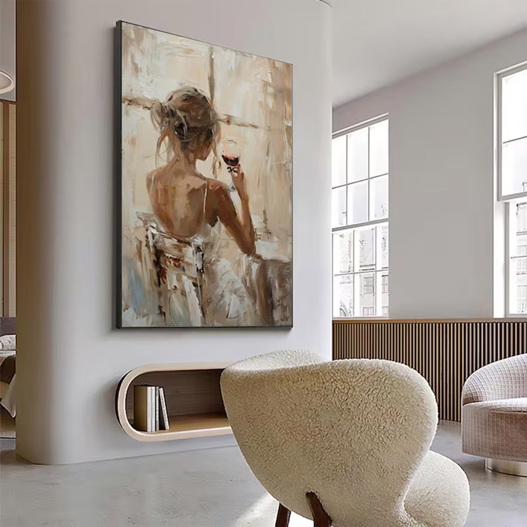 Large Contemporary Woman Figure Art | MuroArt #WGA 005