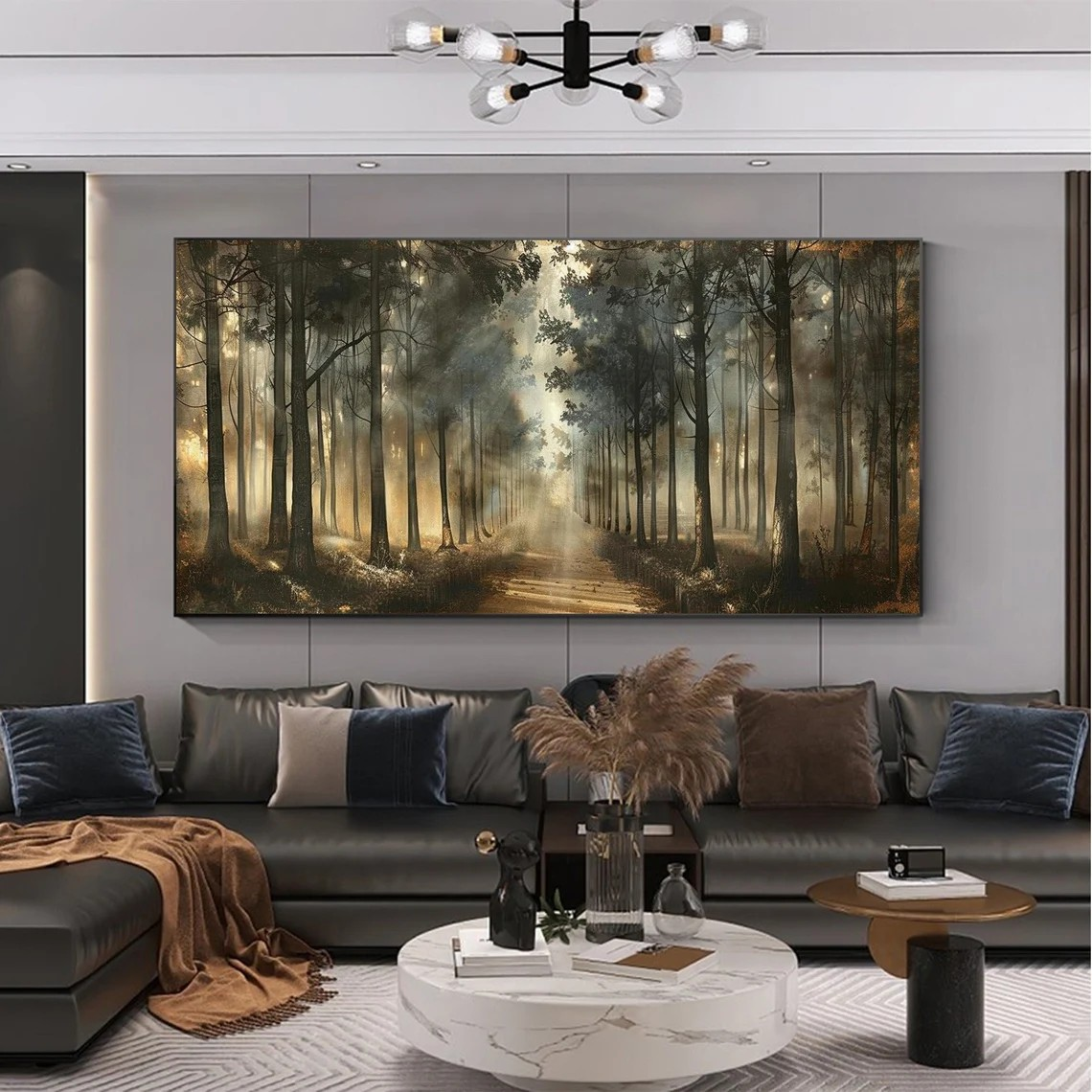 Misty Woodland Path Wall Art #BGA 052