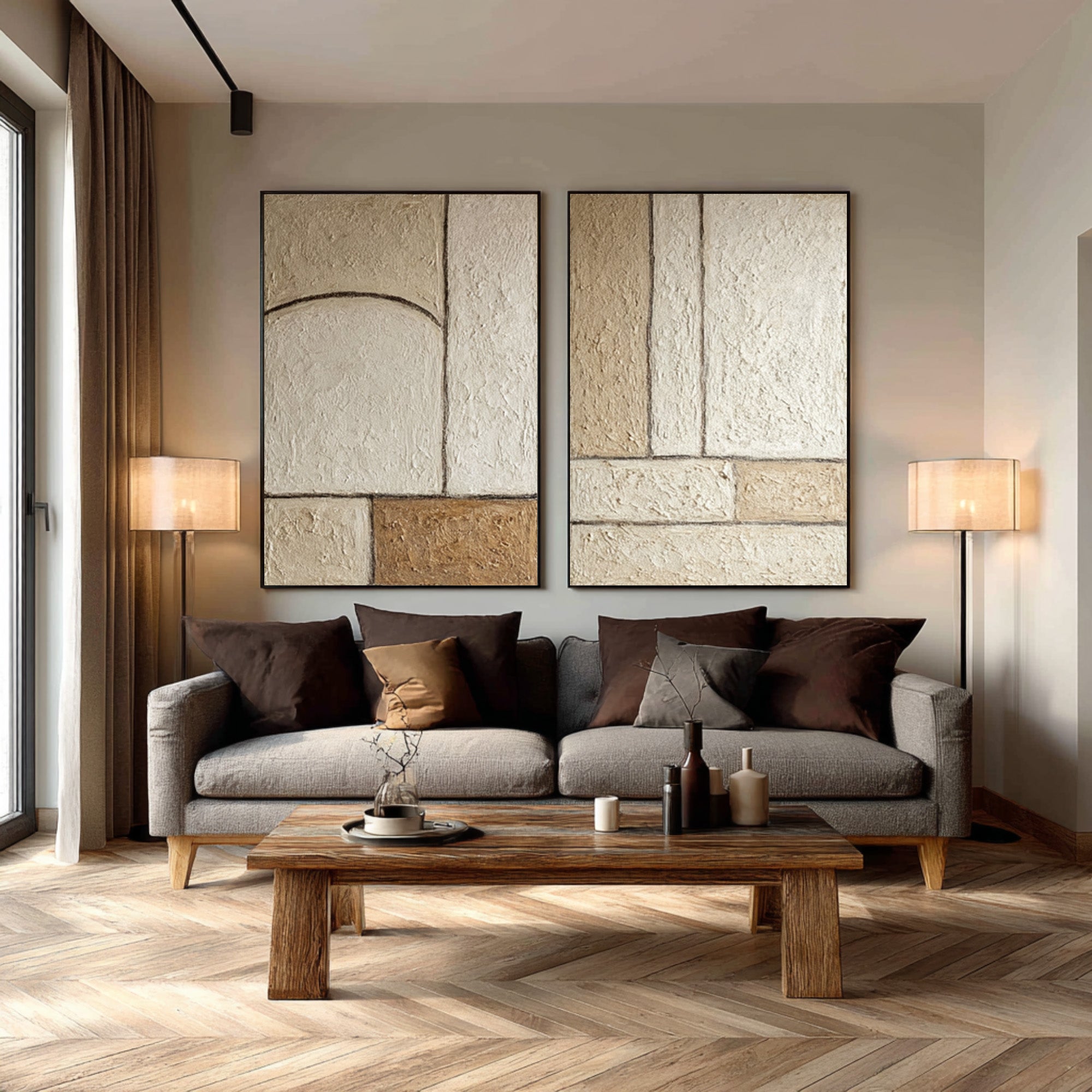 Large Modern Abstract Wall Art #WAB 002