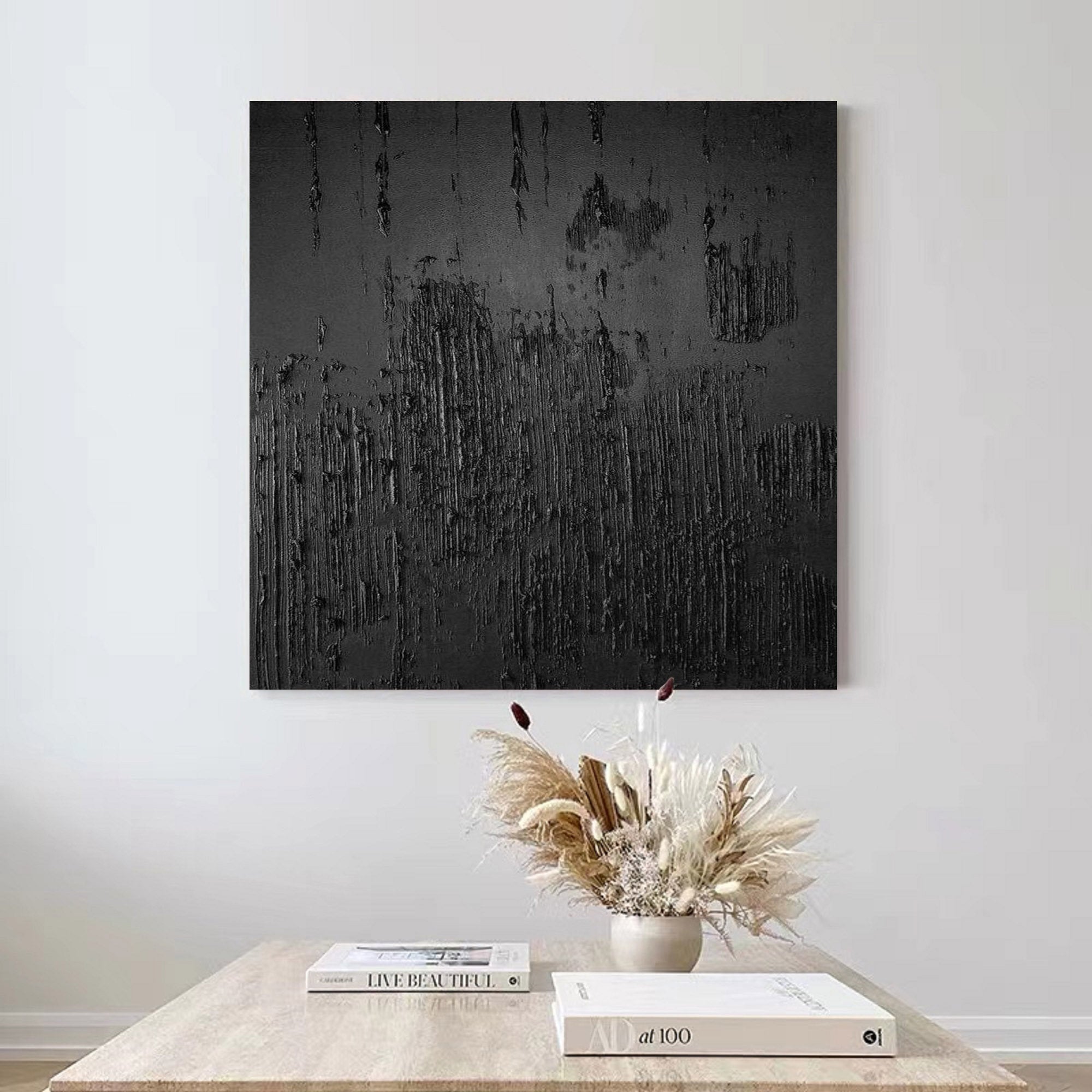 Black Minimalist Painting #BM 043