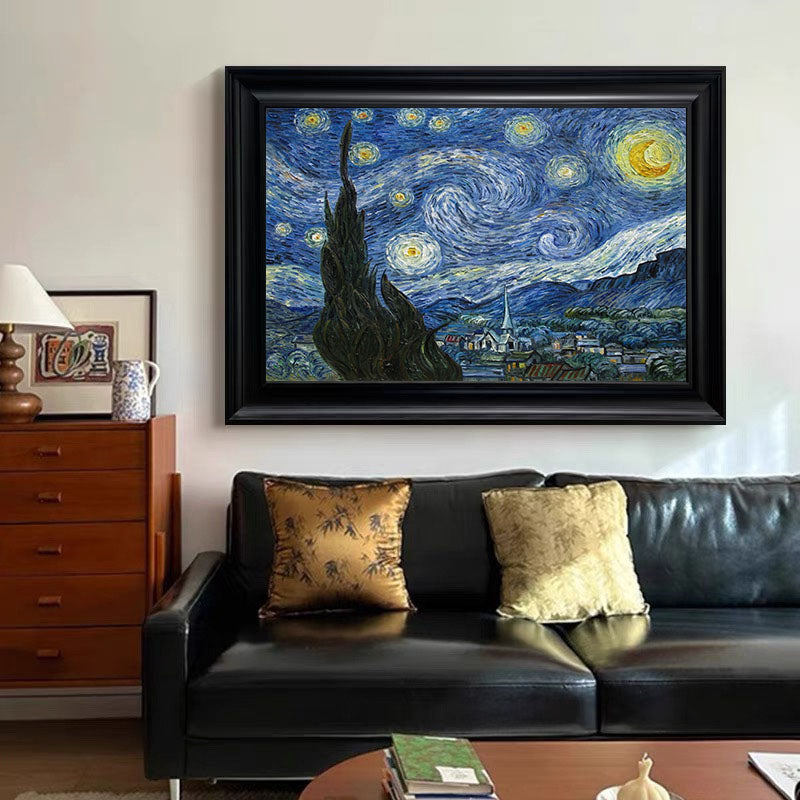 The Starry Night, After Van Gogh, Contemporary Wall Art #BGA 079