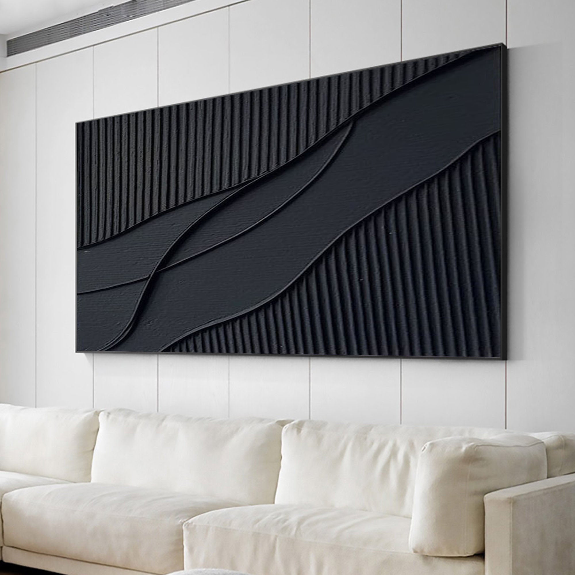 Black Minimalist Painting #BM 046