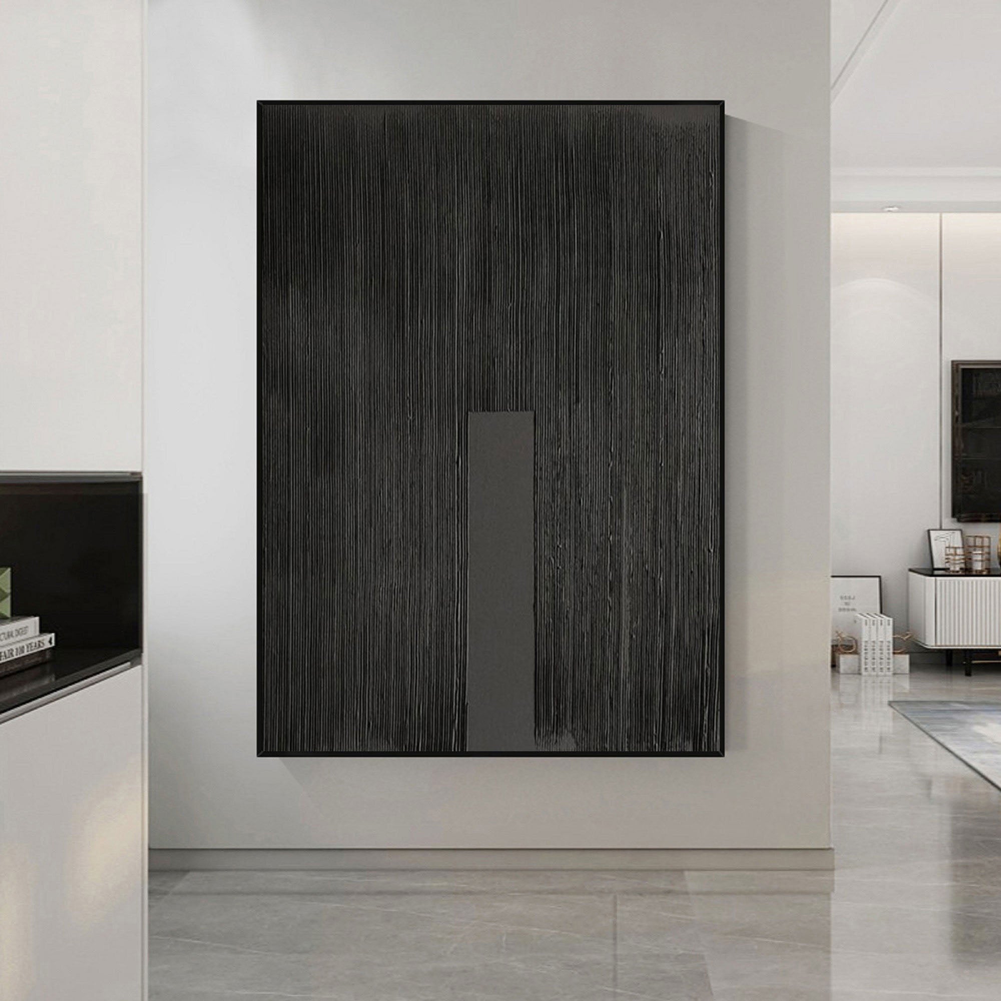 Black Minimalist Painting #BM 036