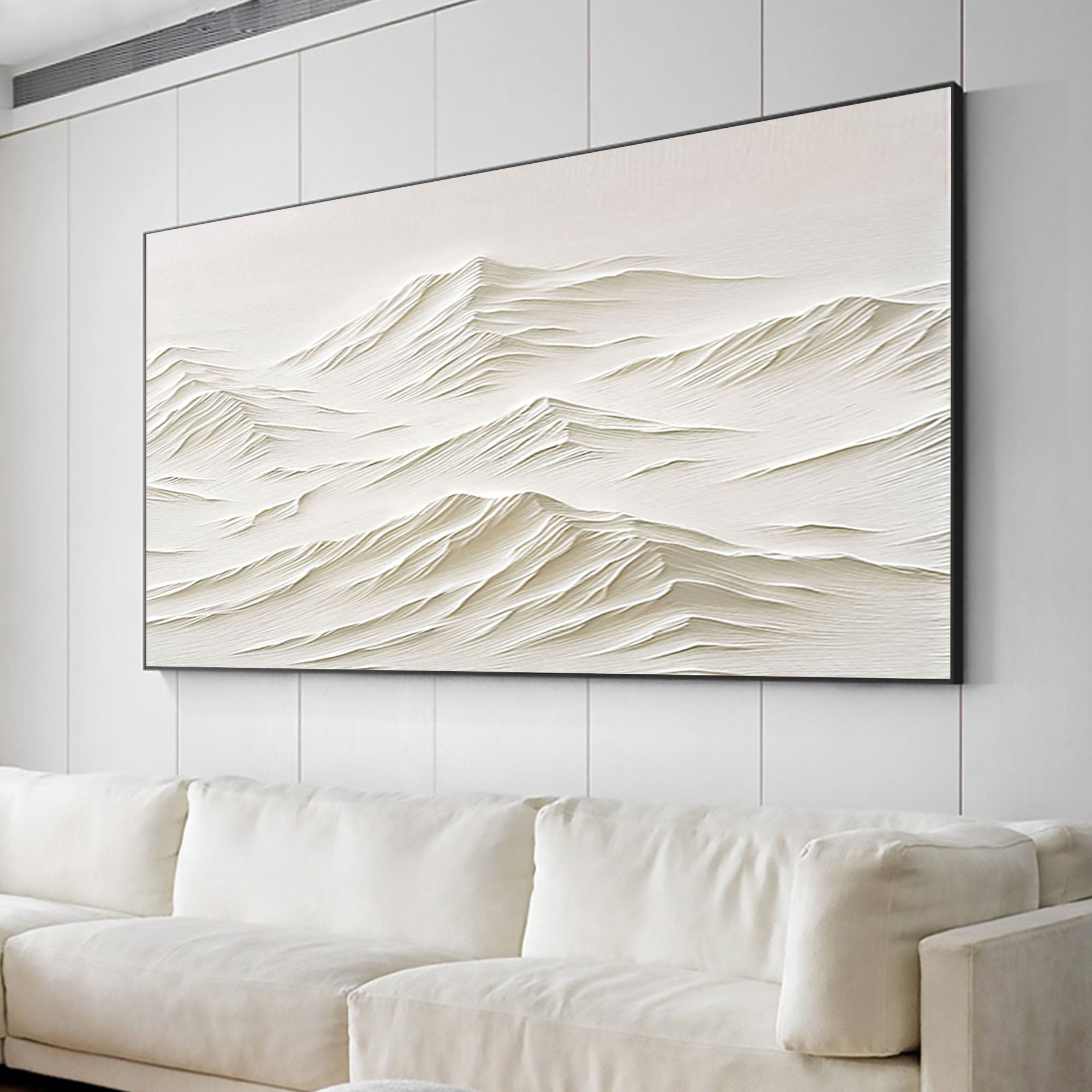 White Minimalist Painting #WM 036