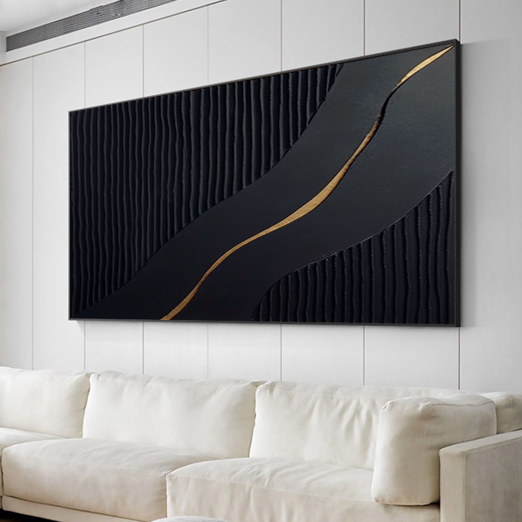 Black Minimalist Painting #BM 067