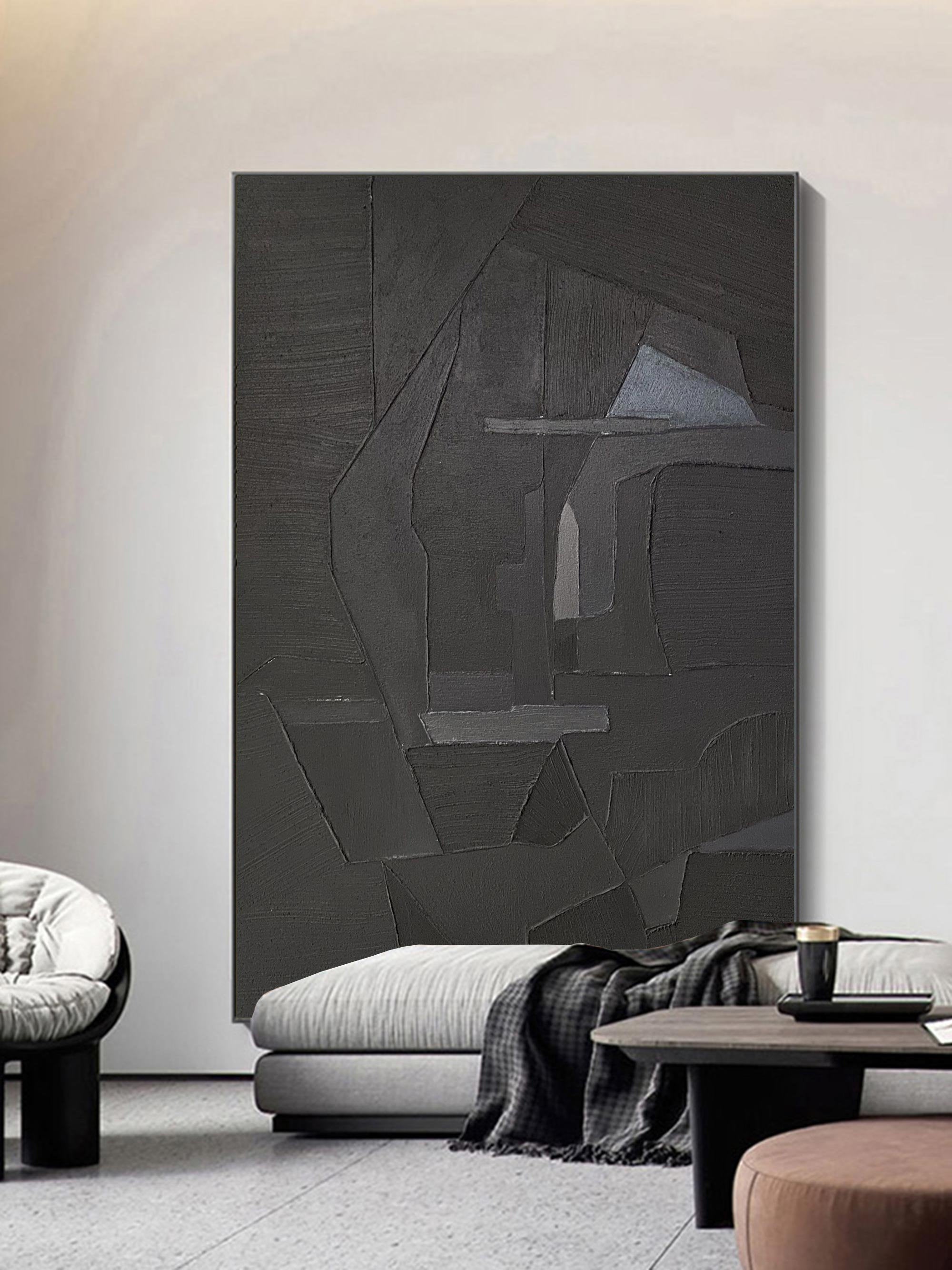 Black Minimalist Painting #BM 031