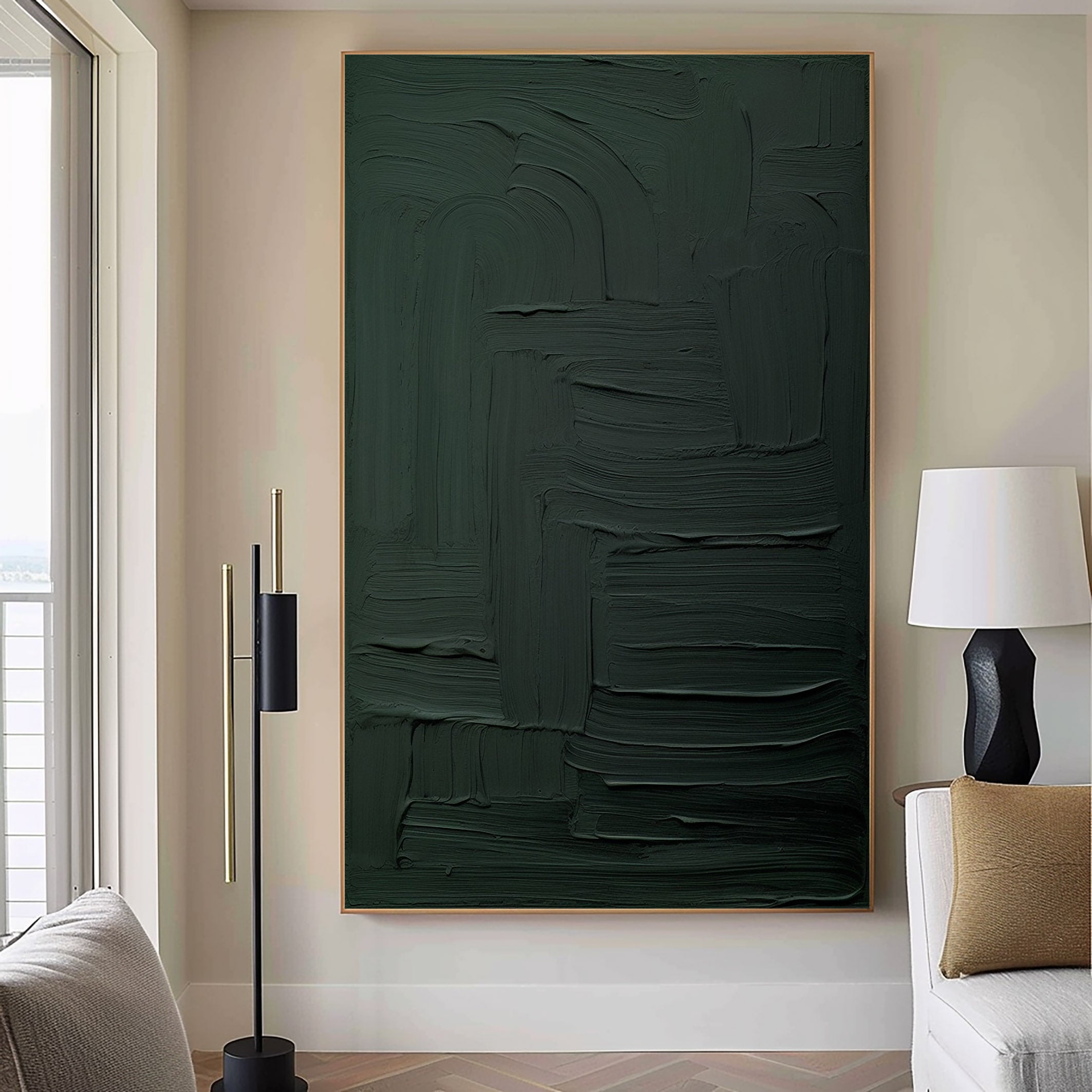 Green Minimalist Painting #GM 003