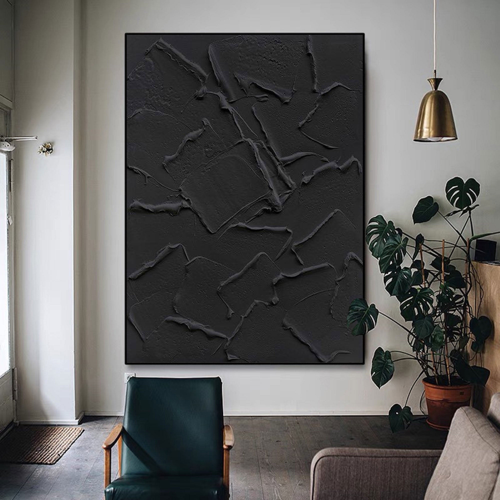 Black Minimalist Painting #BM 029