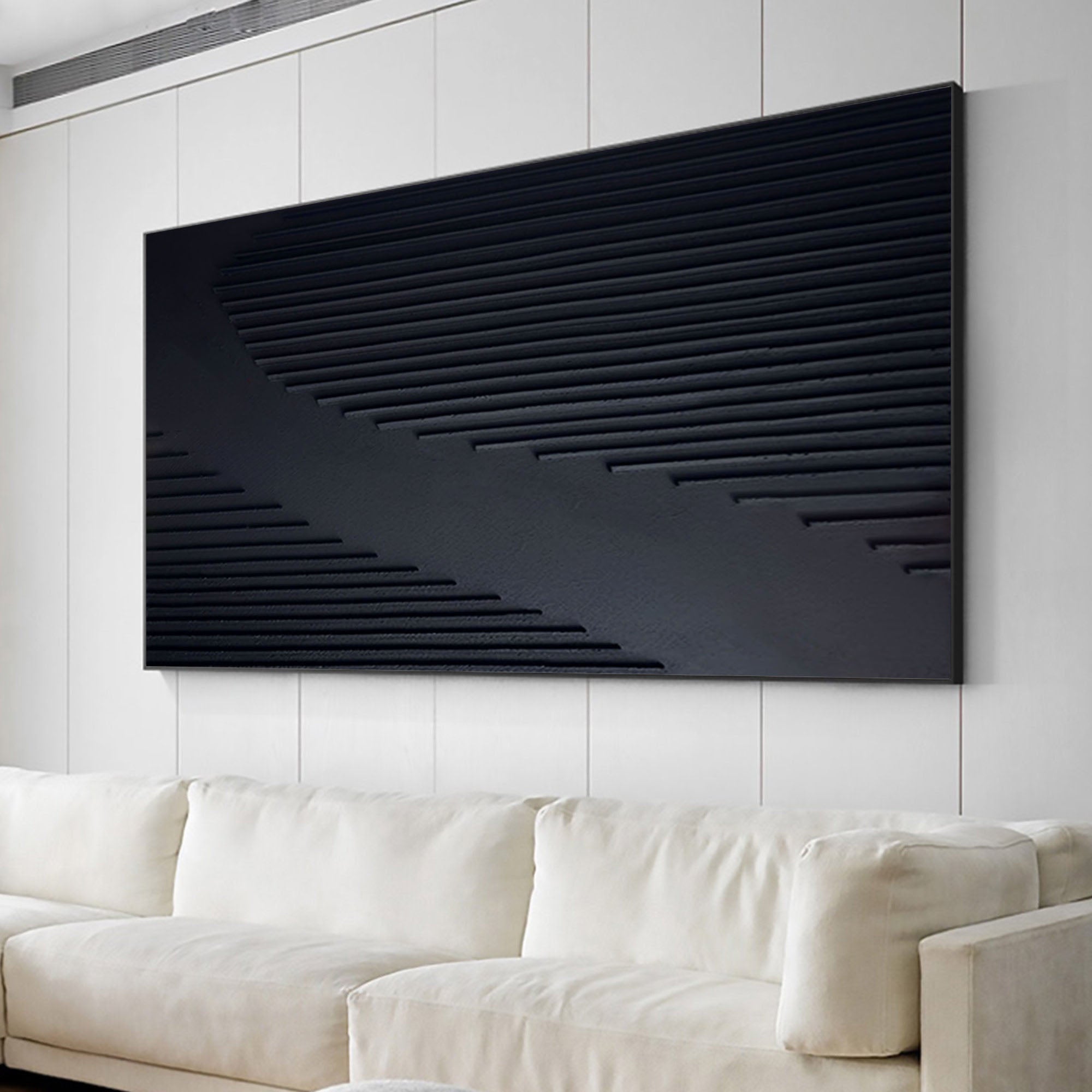 Black Minimalist Painting #BM 068