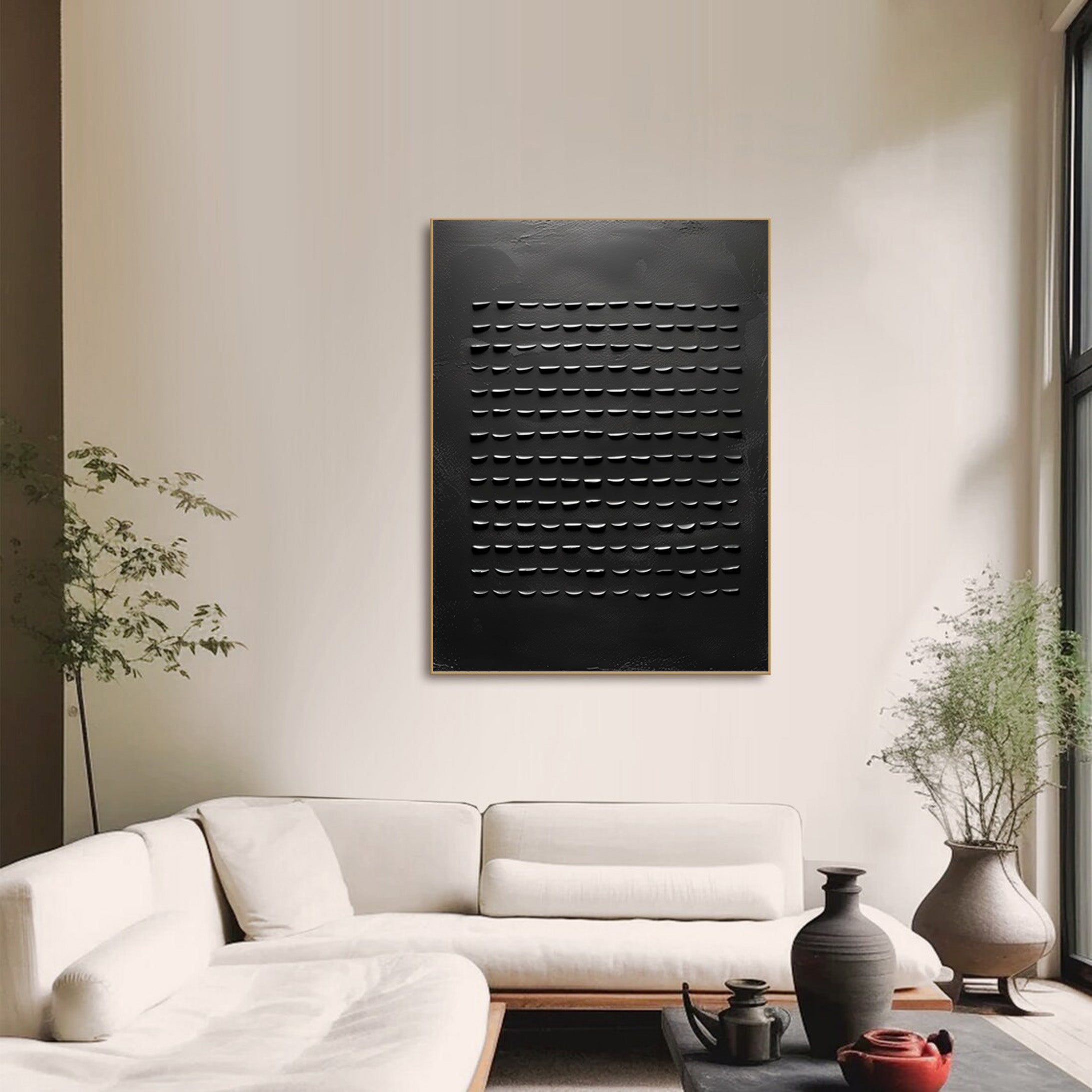 Black Minimalist Painting #BM 048