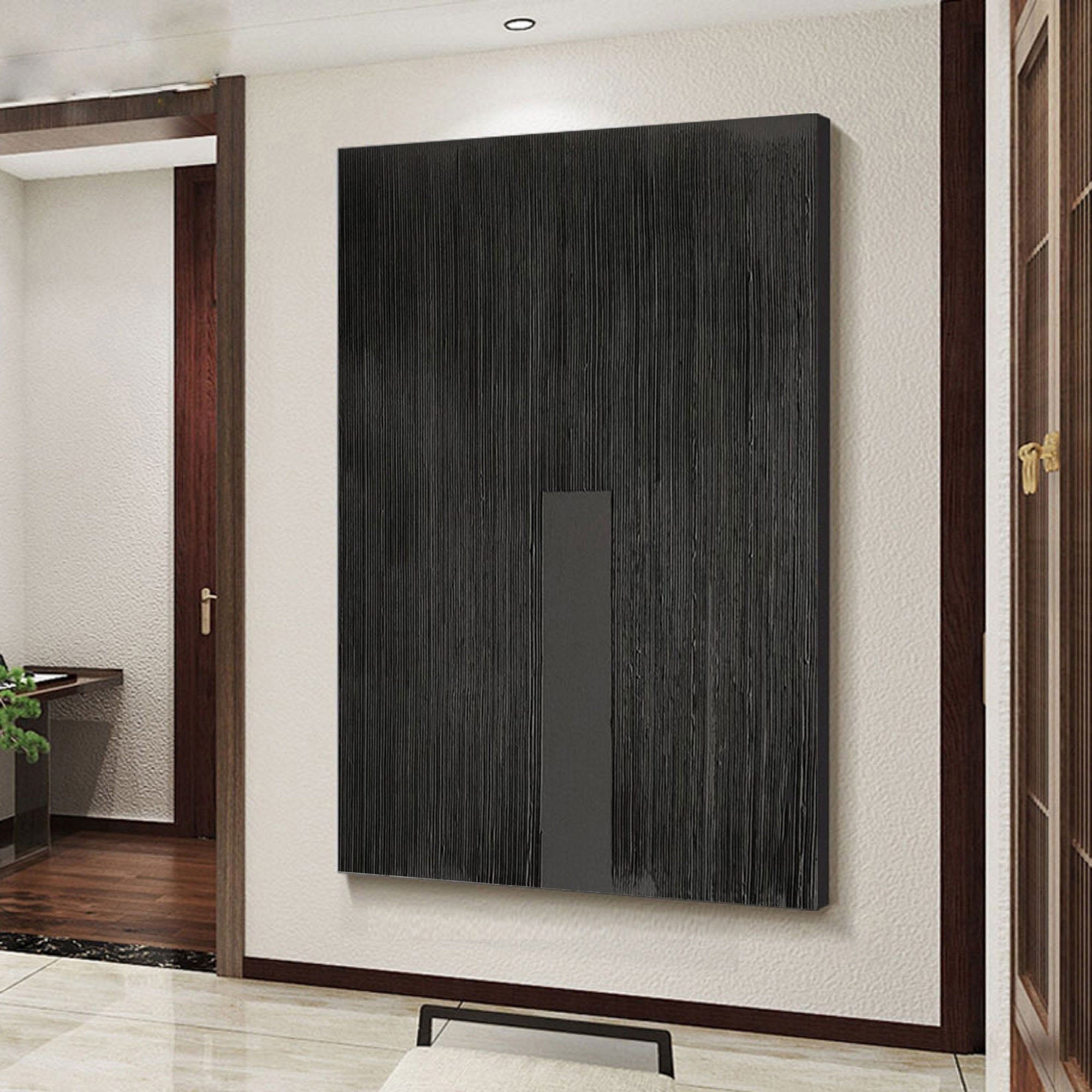 Black Minimalist Painting #BM 036