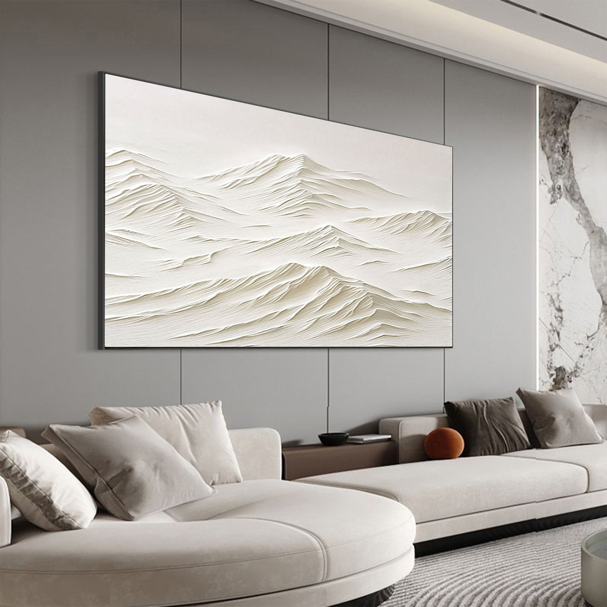 White Minimalist Painting #WM 036