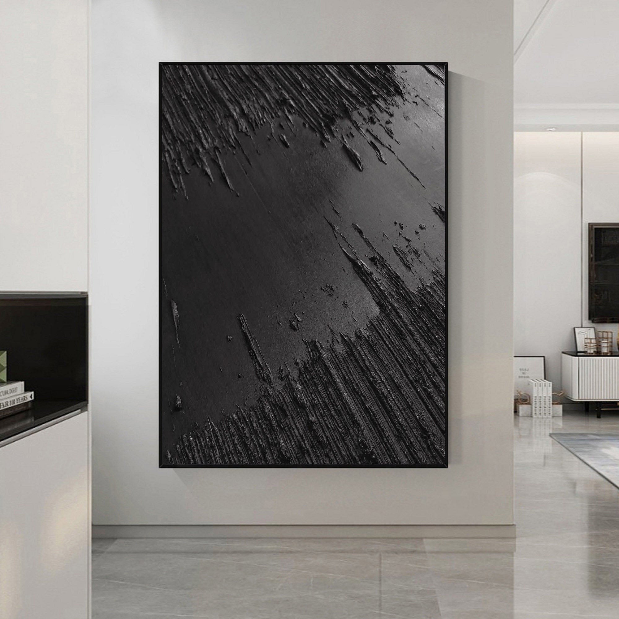 Black Minimalist Painting #BM 035