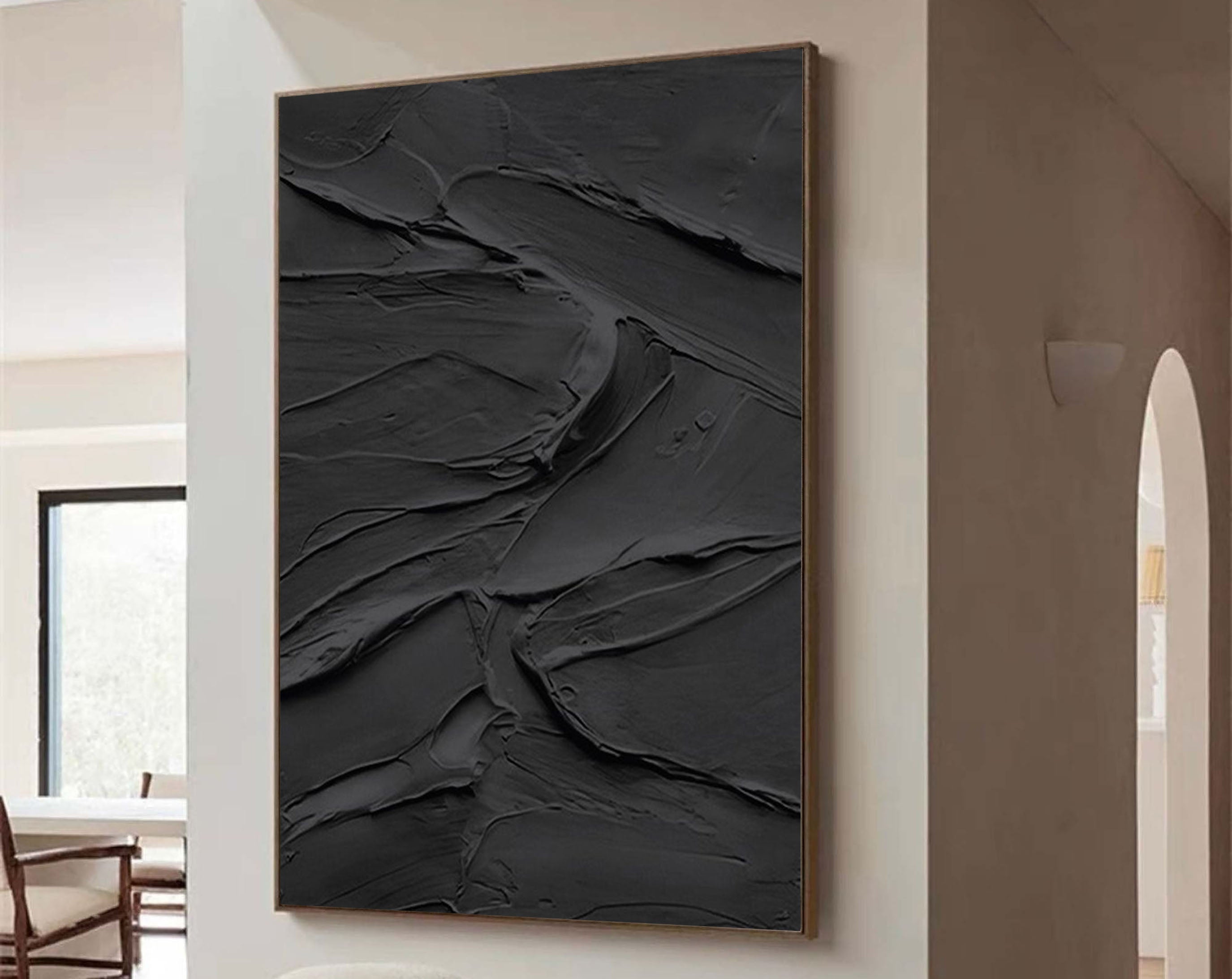 Black Minimalist Painting #BM 018