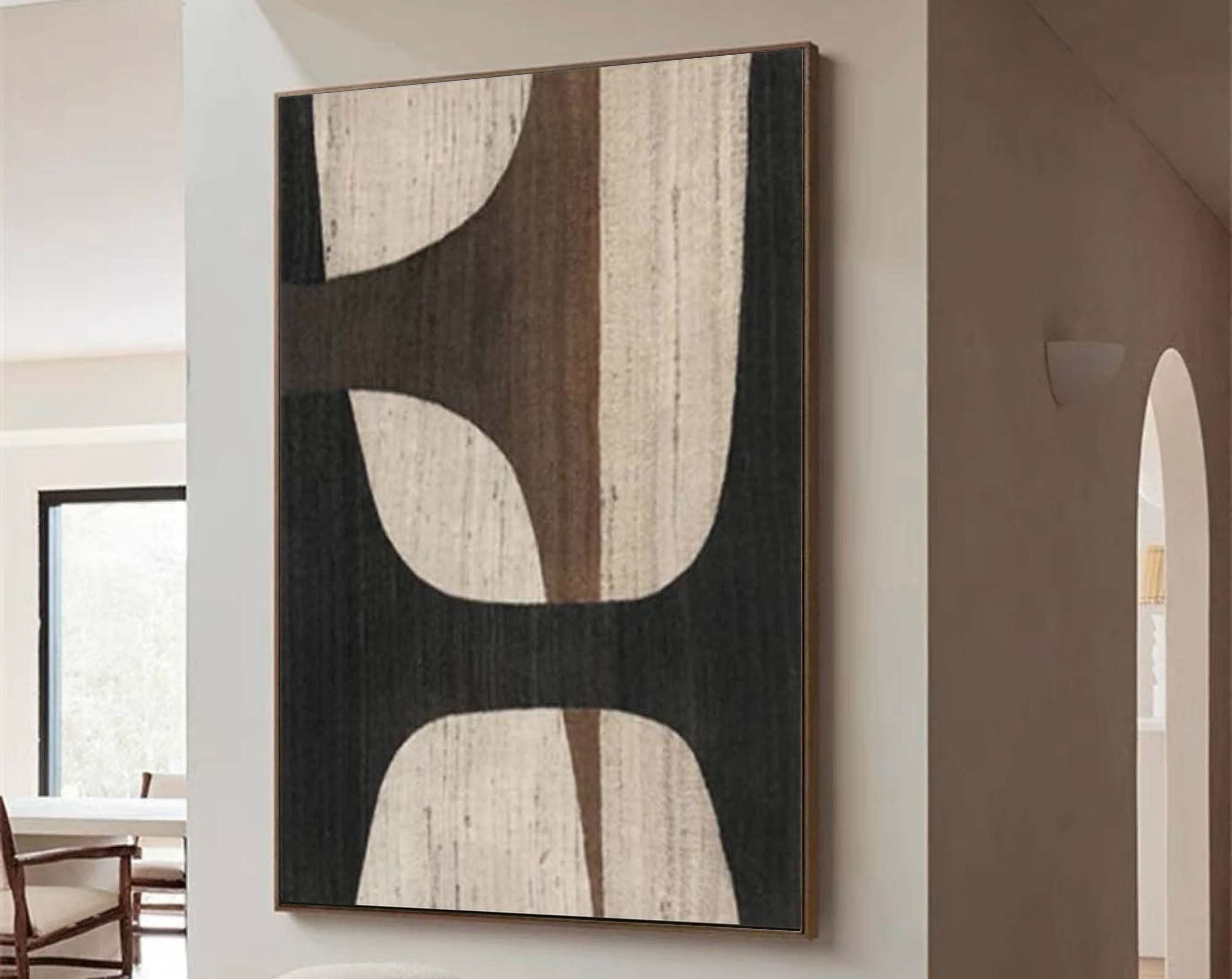 Beige & Brown Abstract Painting #BBA 030