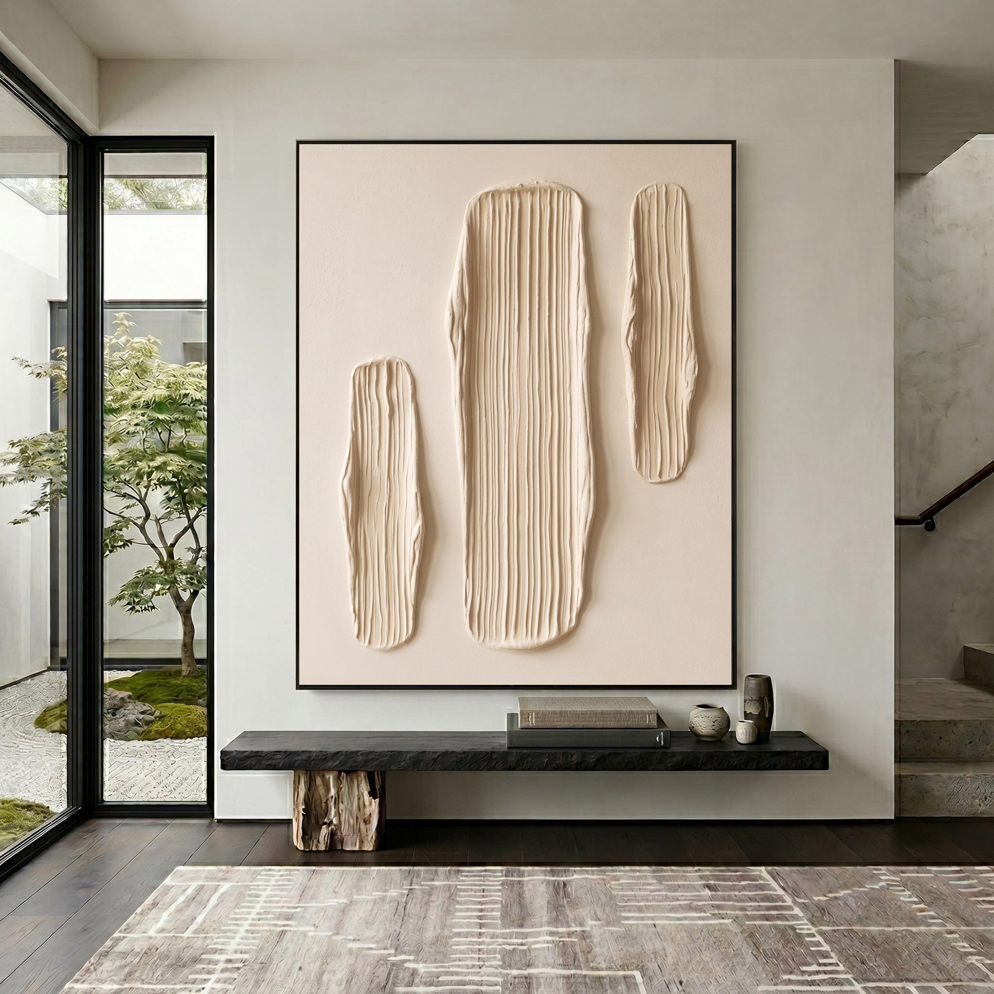 Large Textured Wall Art Contemporary Abstract Oil Painting Minimalist Modern Artwork