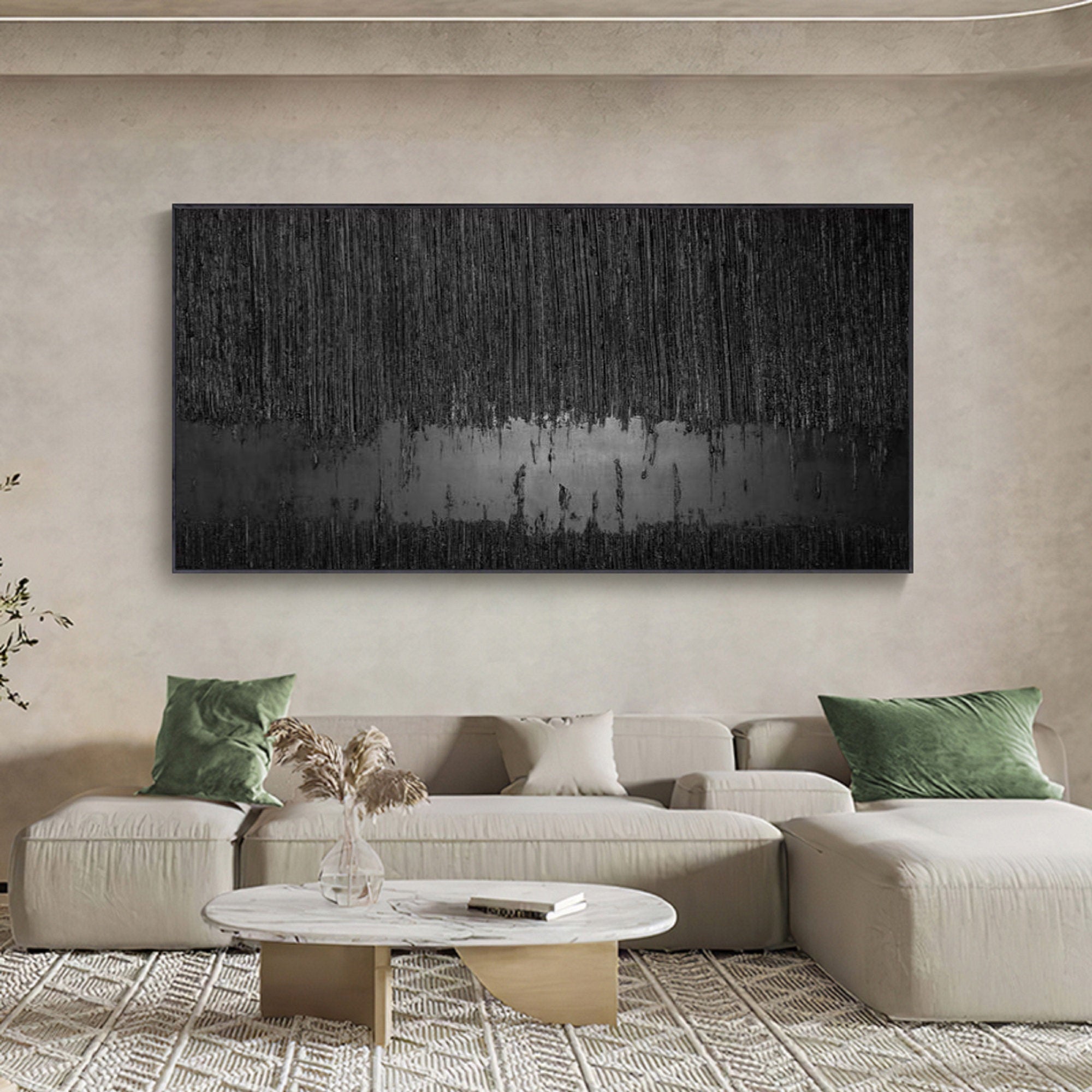 Black Minimalist Painting #BM 045