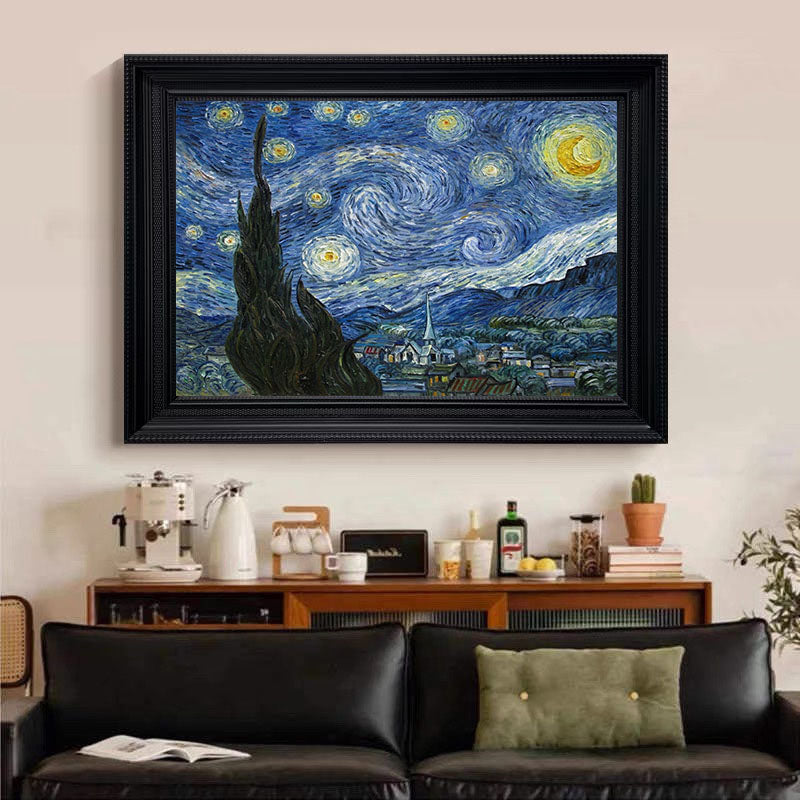 The Starry Night, After Van Gogh, Contemporary Wall Art #BGA 079