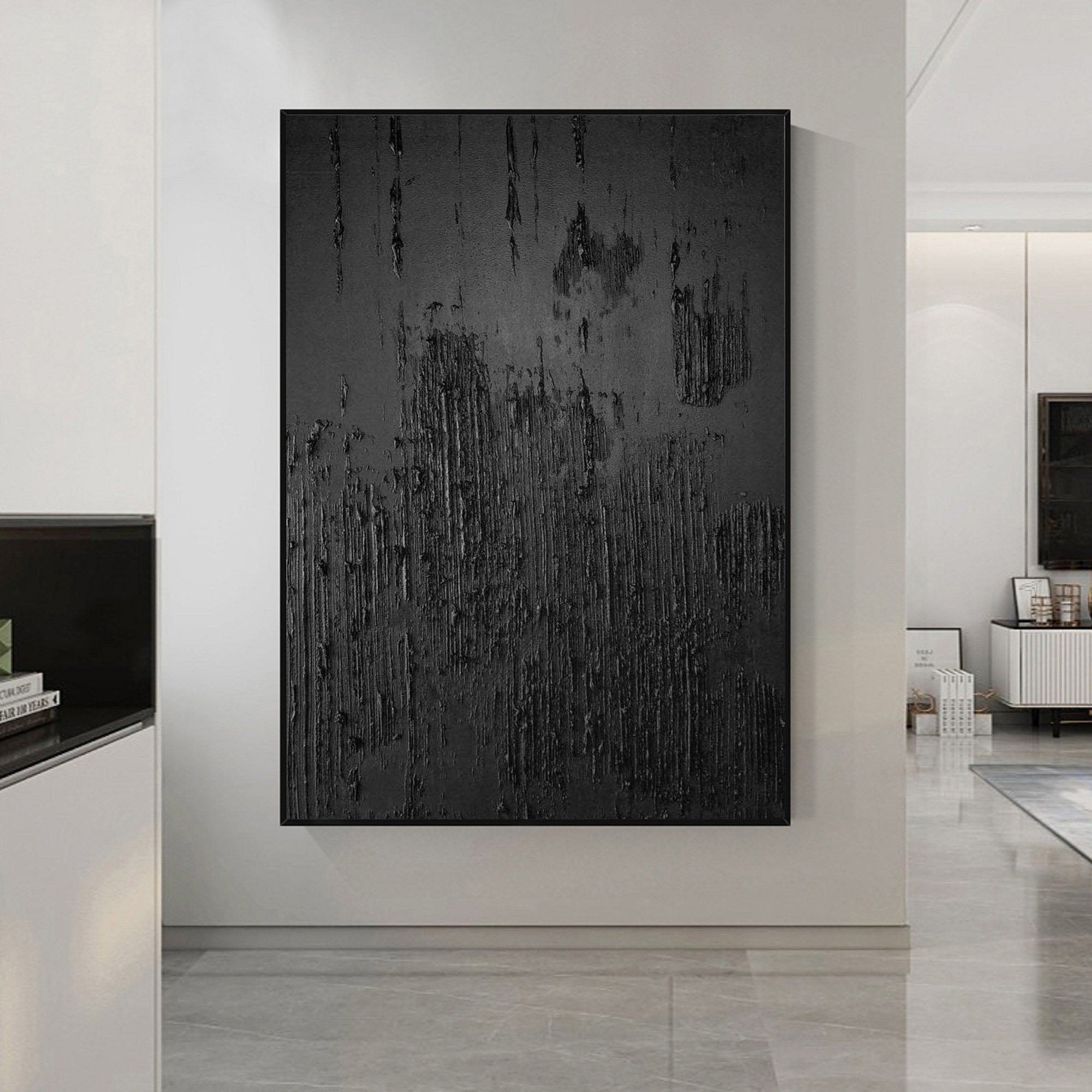 Black Minimalist Painting #BM 032