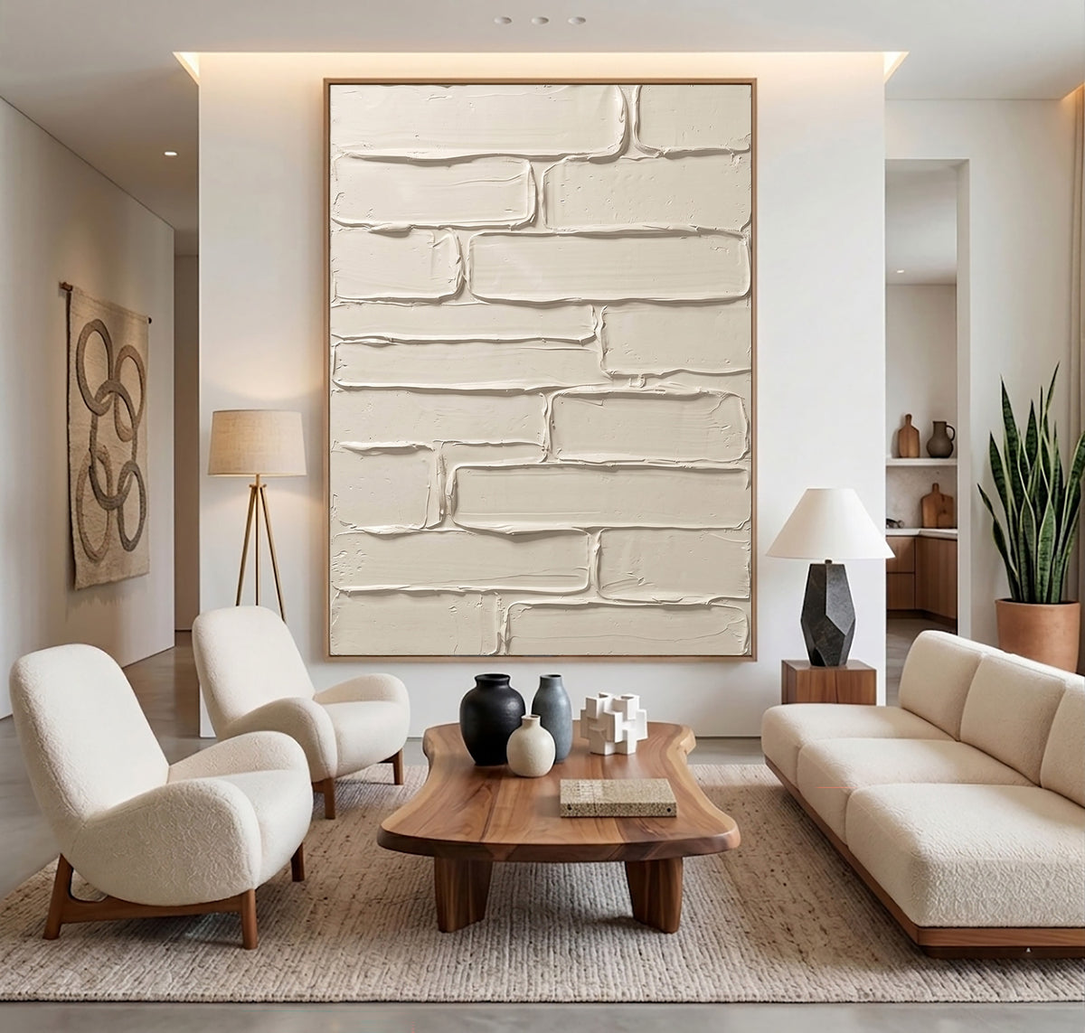 Layers Of Quiet Stone And Light Large White Textured Abstract Wall Art Sculptural Relief Contemporary Artwork