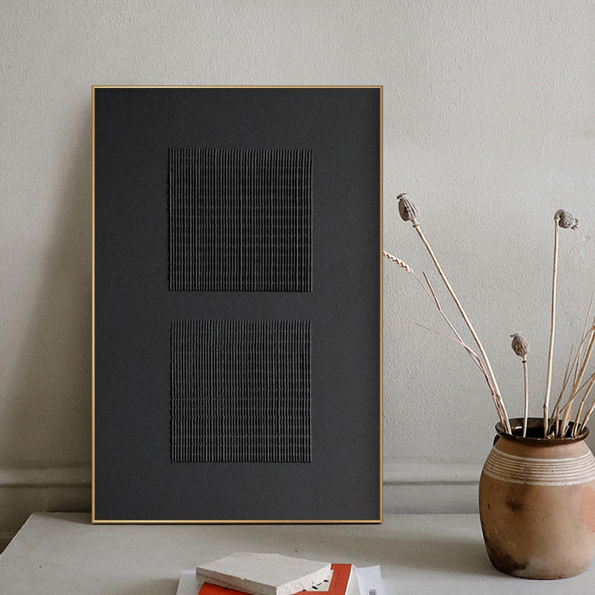 Black Minimalist Painting #BM 034