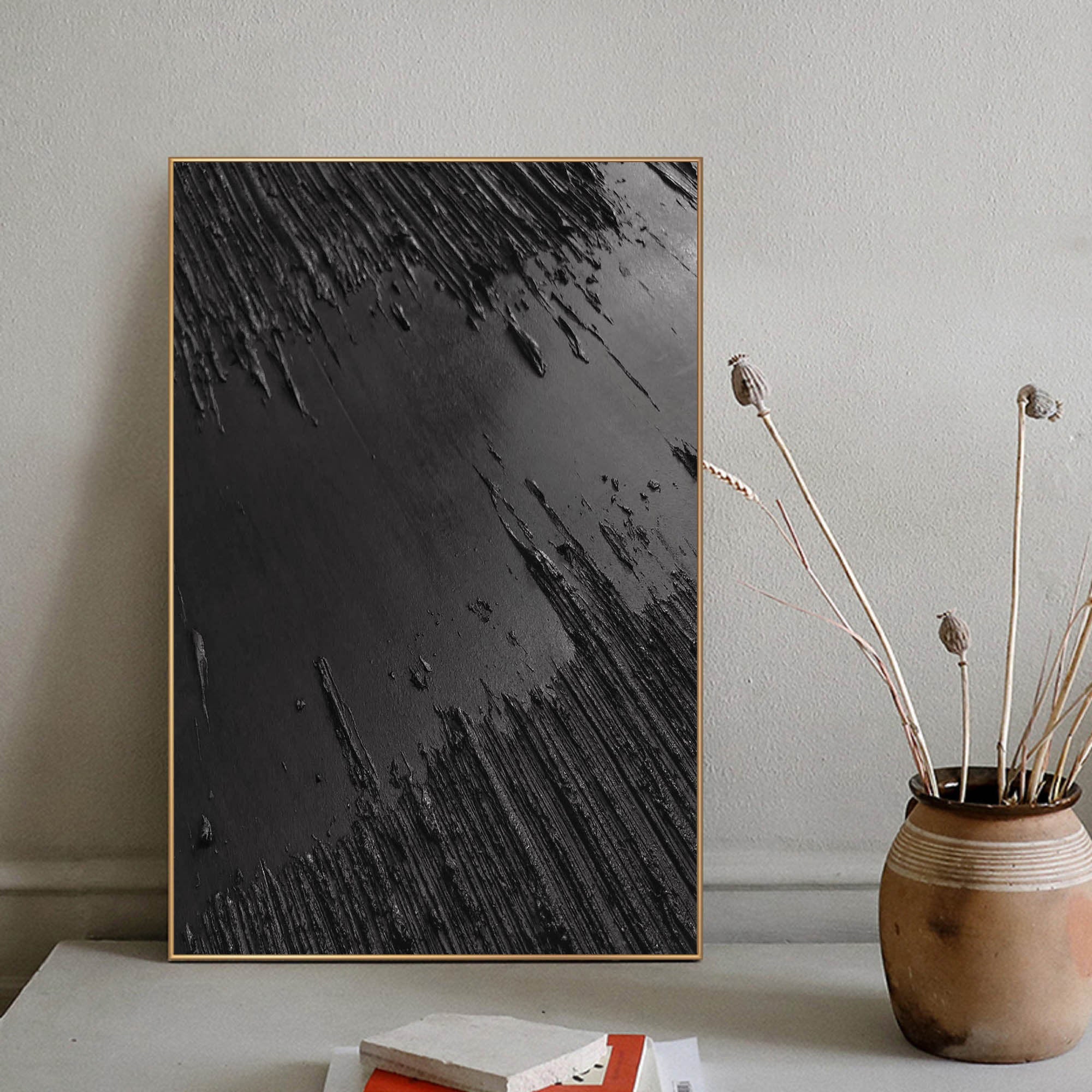 Black Minimalist Painting #BM 035