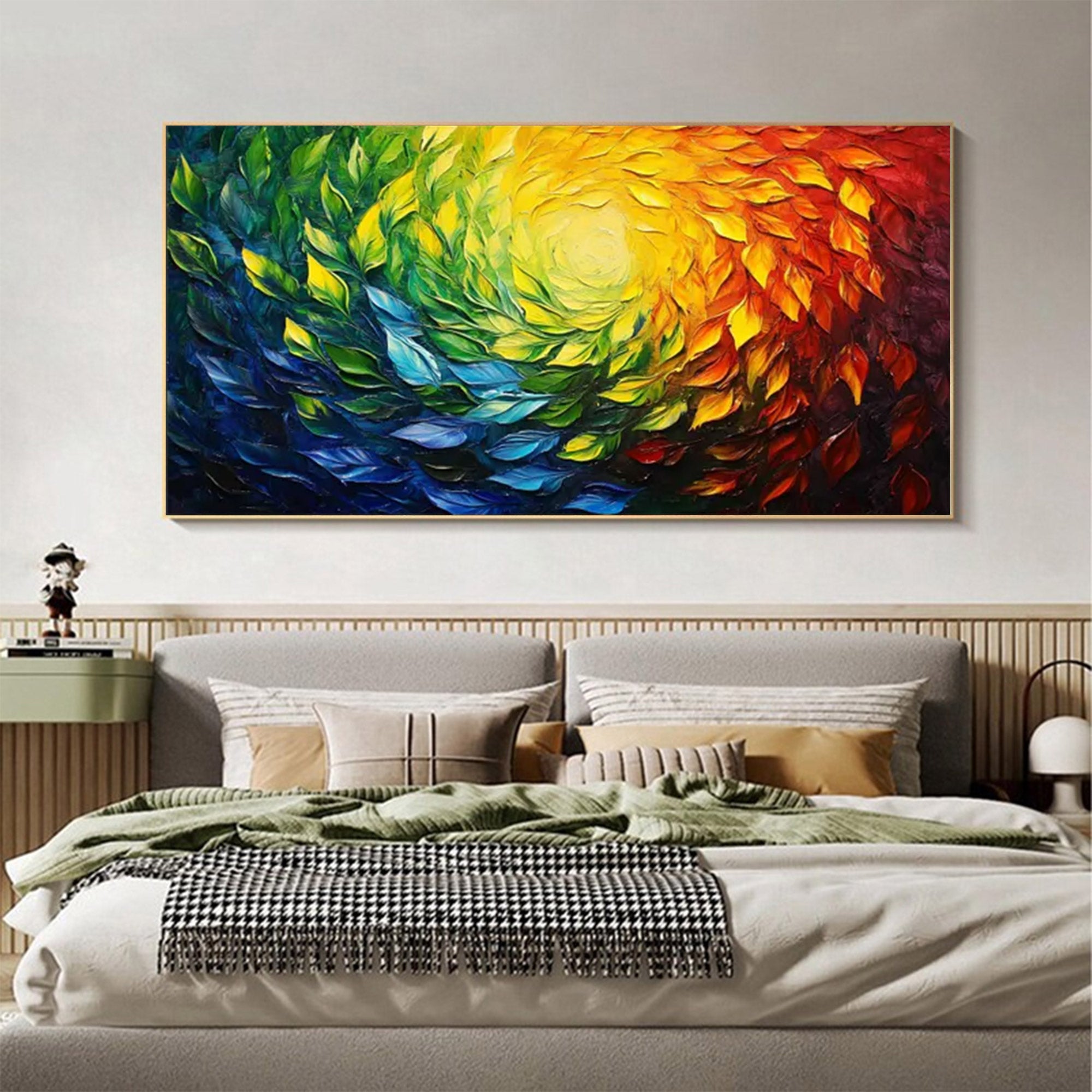Large Abstract Dimensional Leaf Wall Art | MuroArt #WGA 041