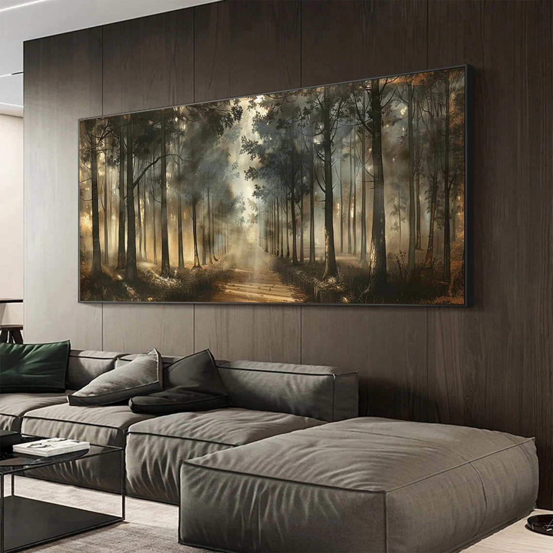 Misty Woodland Path Wall Art #BGA 052