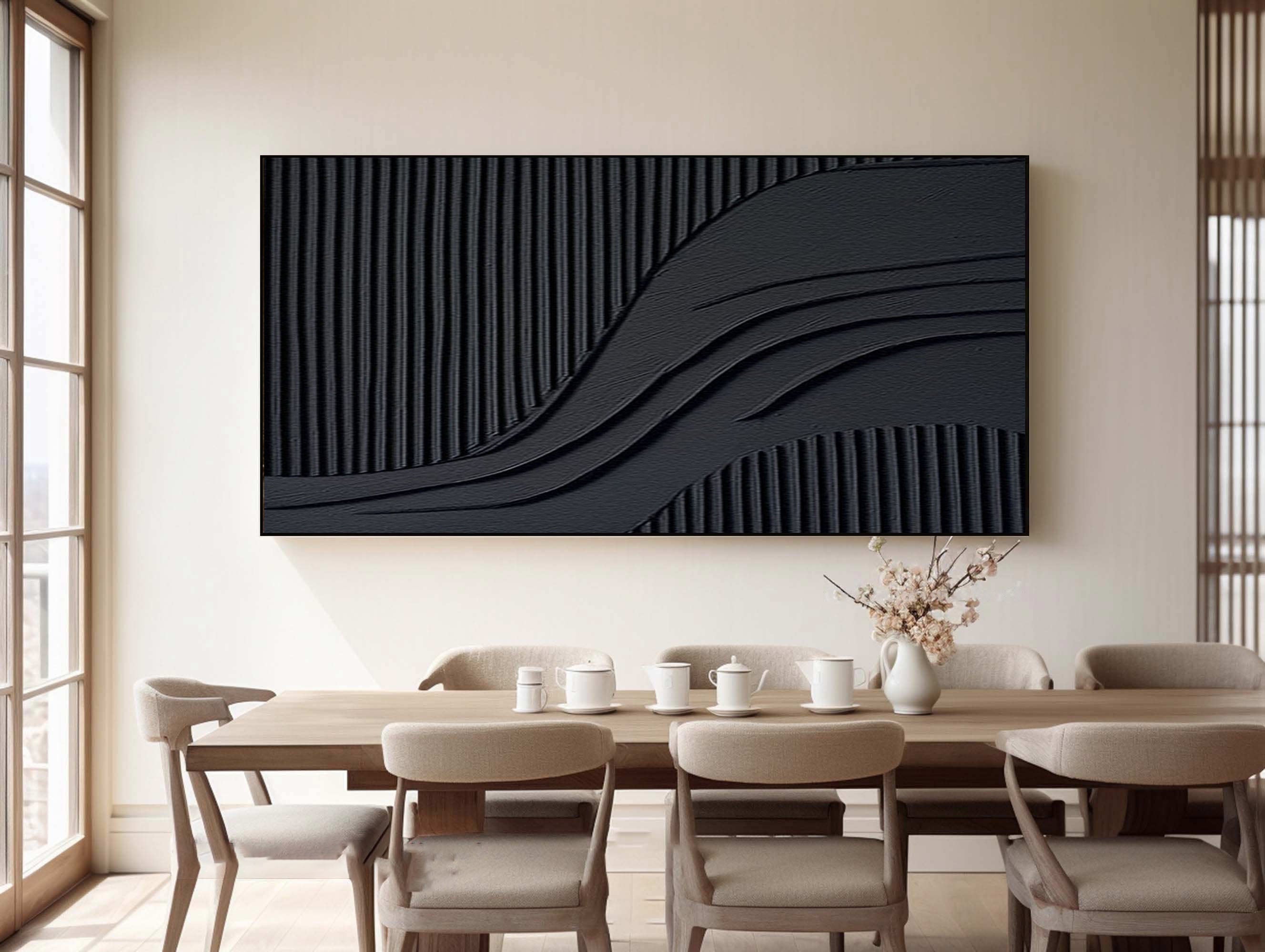 Black Minimalist Painting #BM 055