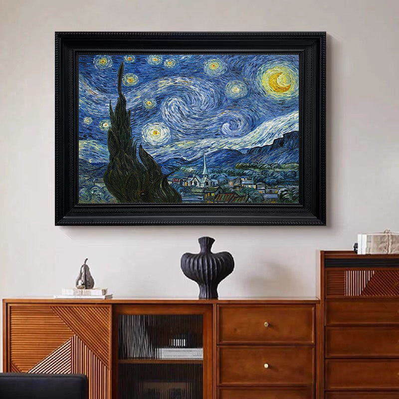 The Starry Night, After Van Gogh, Contemporary Wall Art #BGA 079