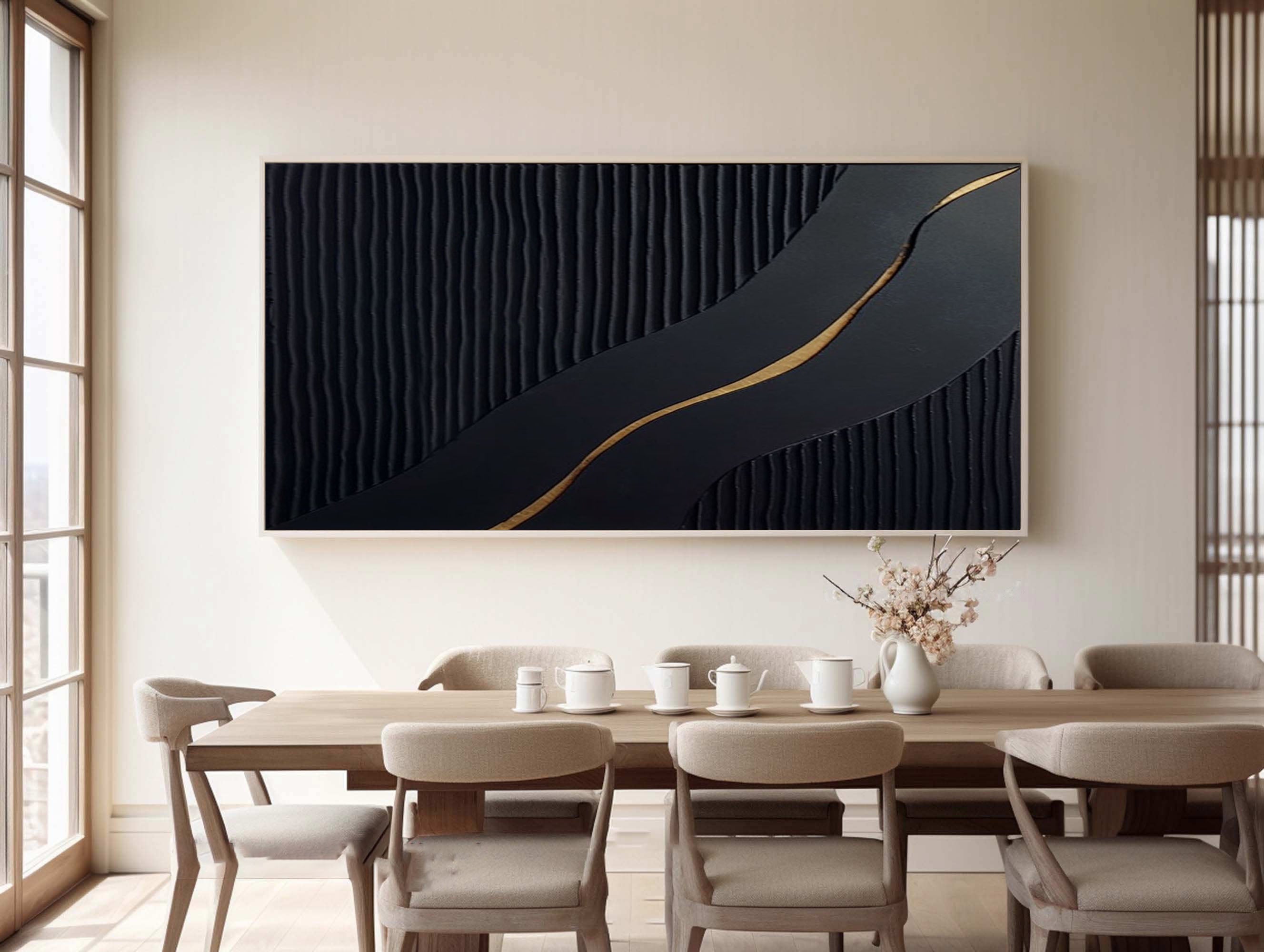 Black Minimalist Painting #BM 067