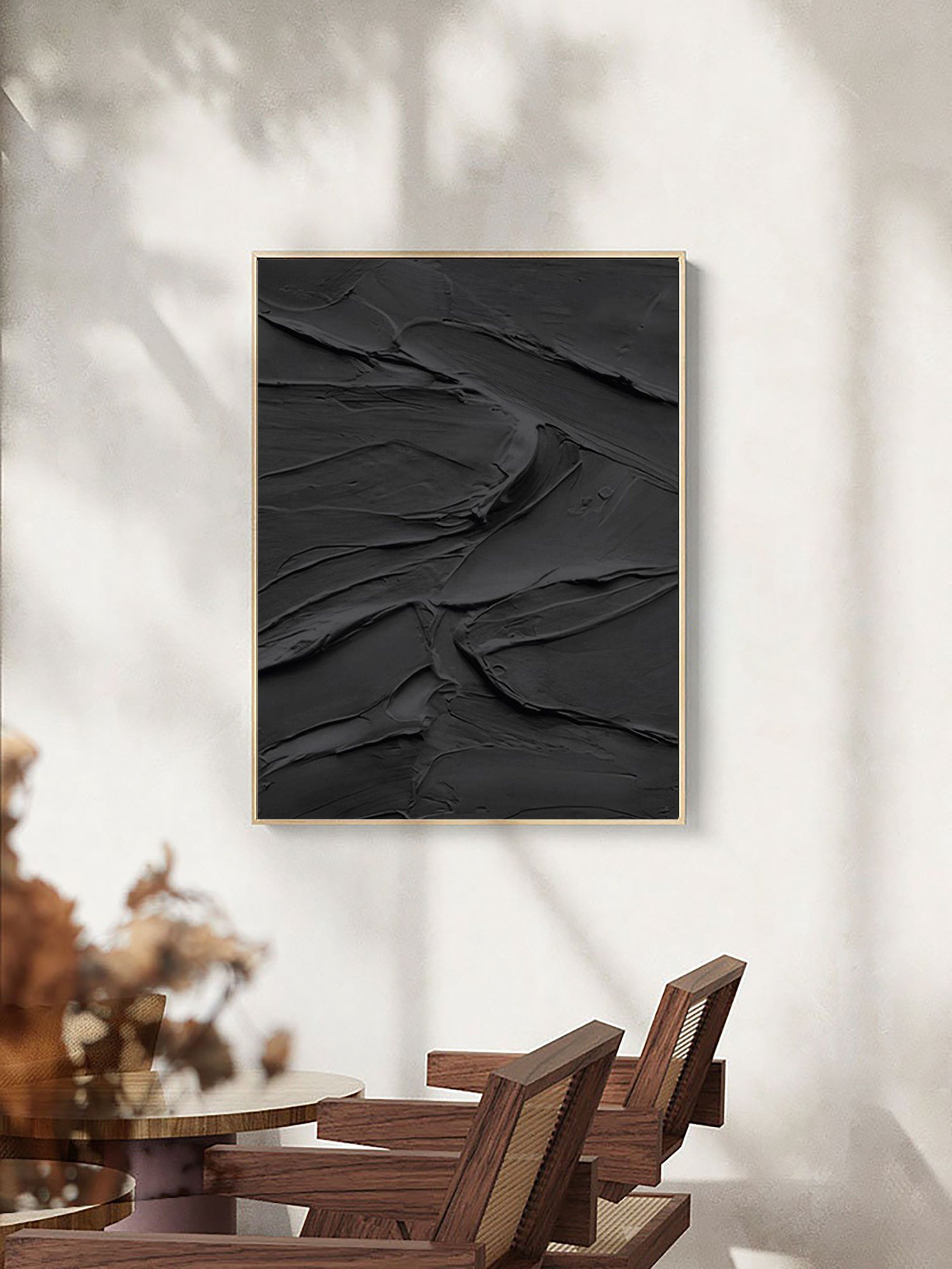 Black Minimalist Painting #BM 018