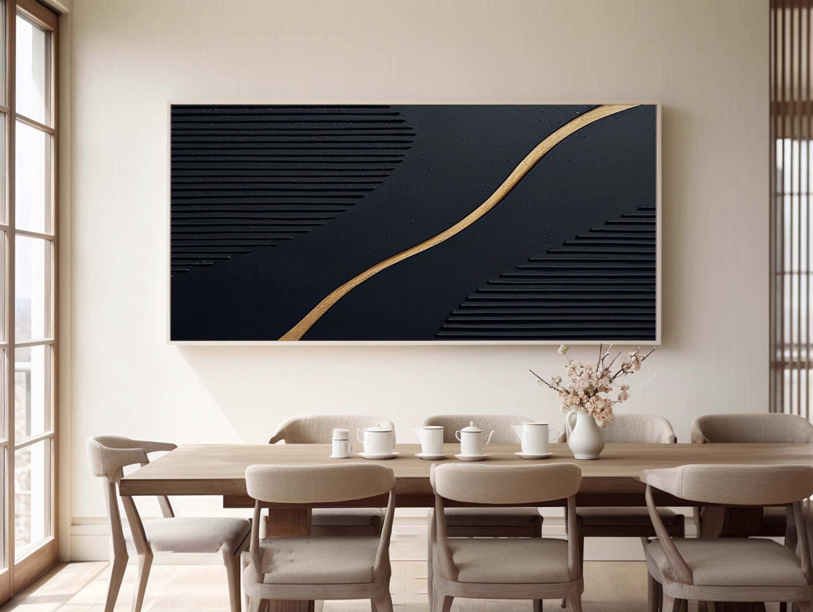 Black Minimalist Painting #BM 069