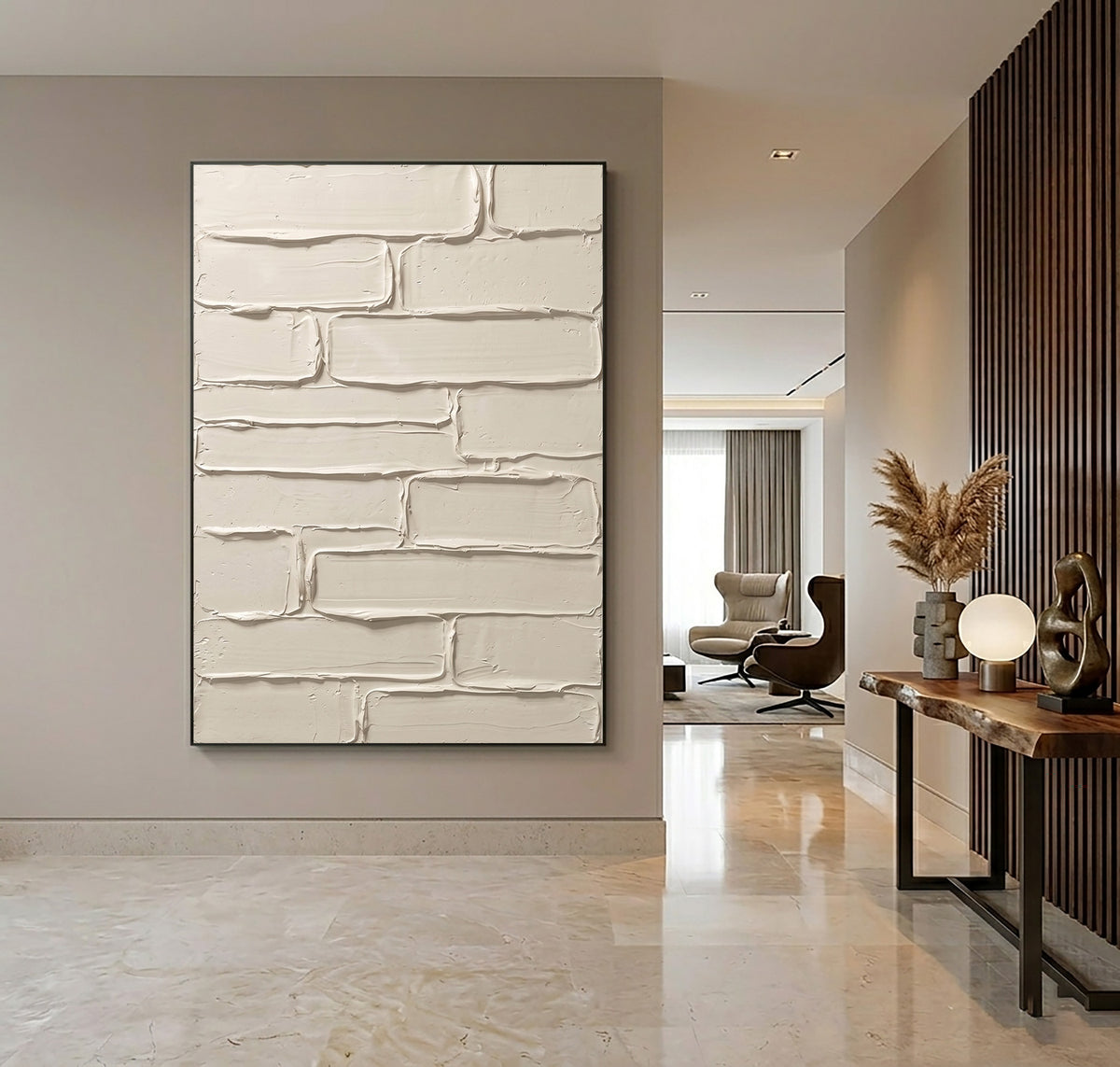 Layers Of Quiet Stone And Light Large White Textured Abstract Wall Art Sculptural Relief Contemporary Artwork