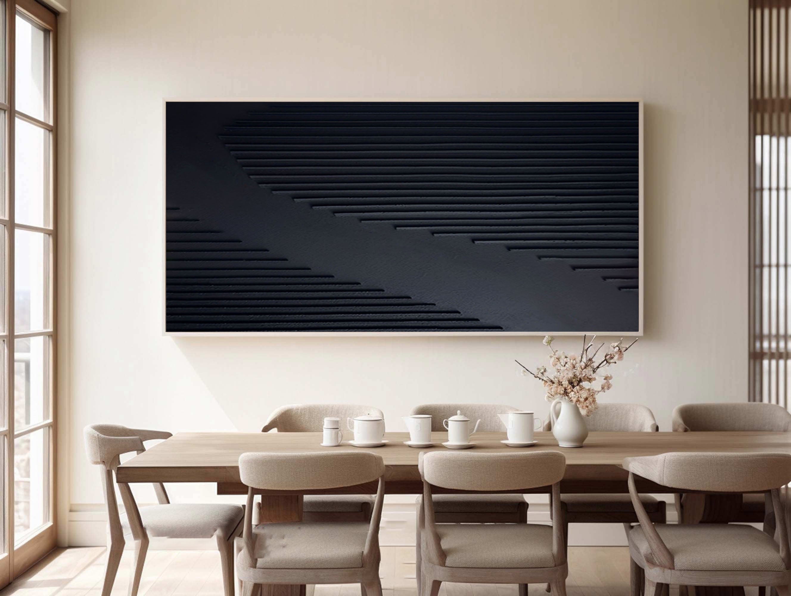 Black Minimalist Painting #BM 068