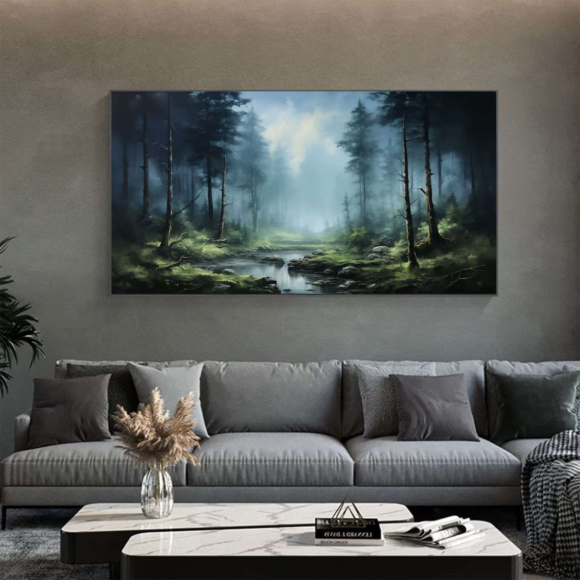 Mystical Forest Landscape Wall Art #BGA 049