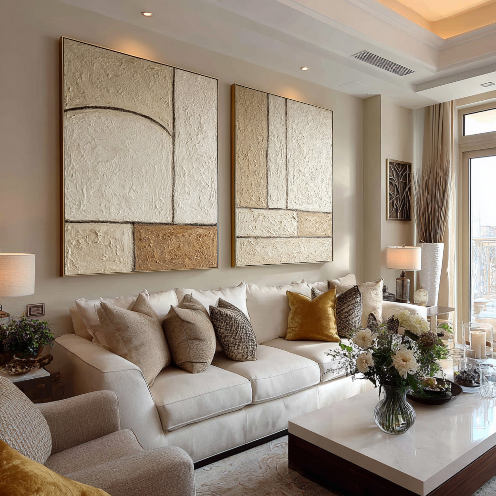 Large Modern Abstract Wall Art #WAB 002