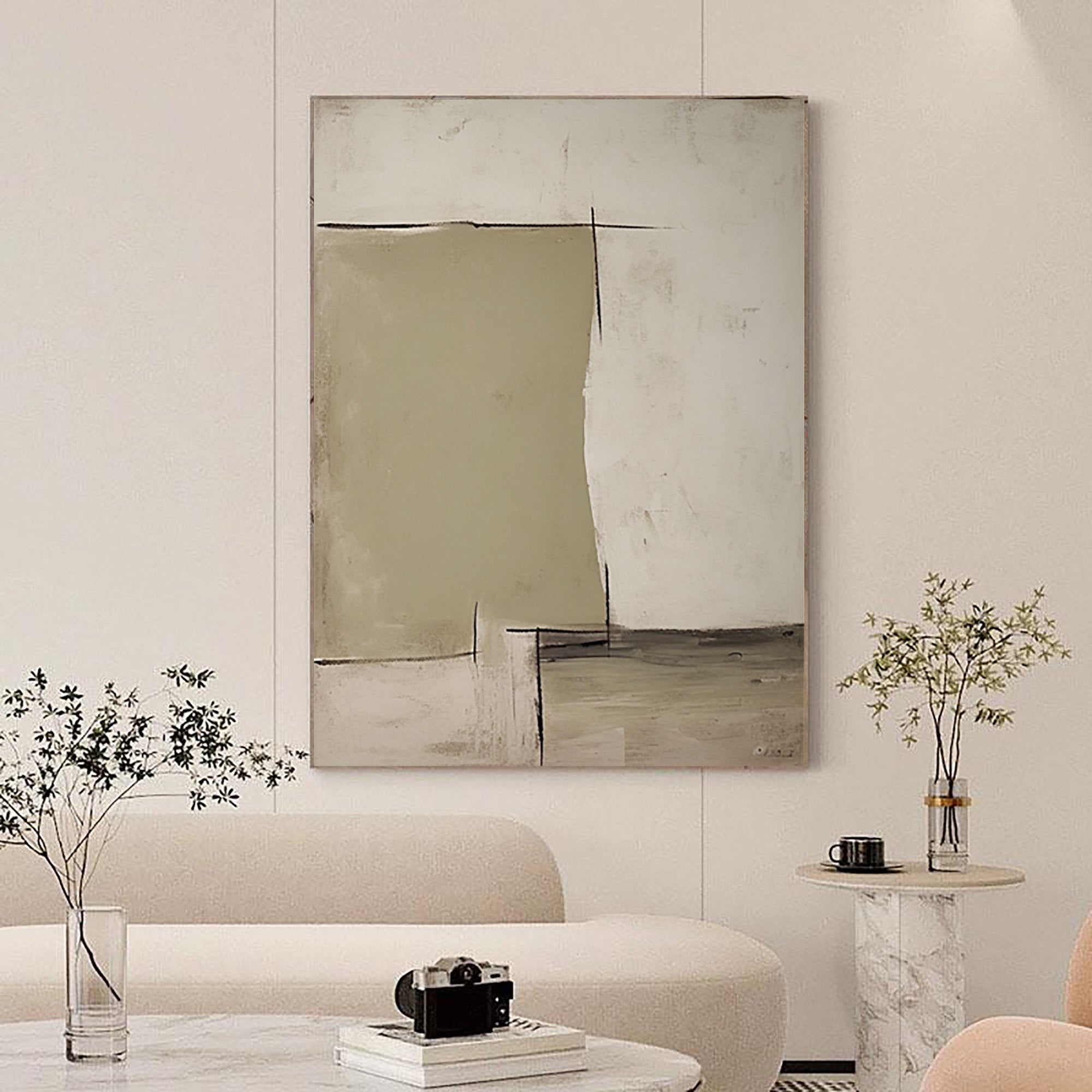 Faceless Portrait Minimalist Wall Art – Modern Home Decor Bedroom Line Art Print